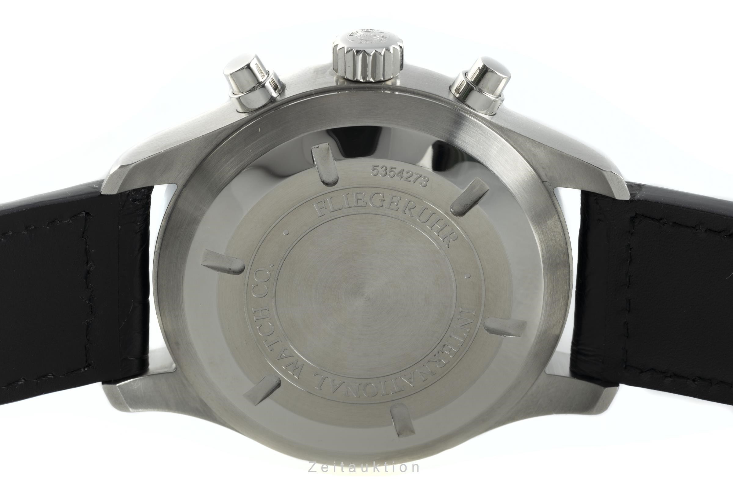 IWC Pilot chronograph steel automatic Kal. 79320 Ref. 3777  | Zeitauktion