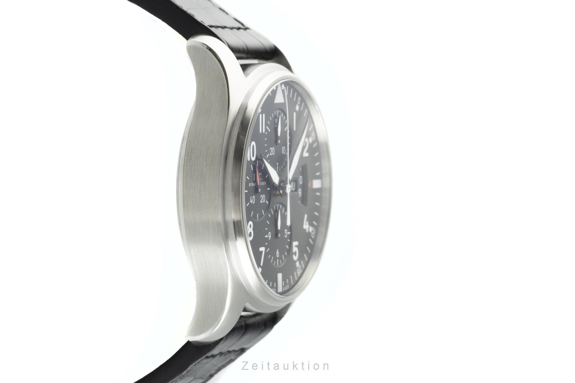 IWC Pilot chronograph steel automatic Kal. 79320 Ref. 3777  | Zeitauktion