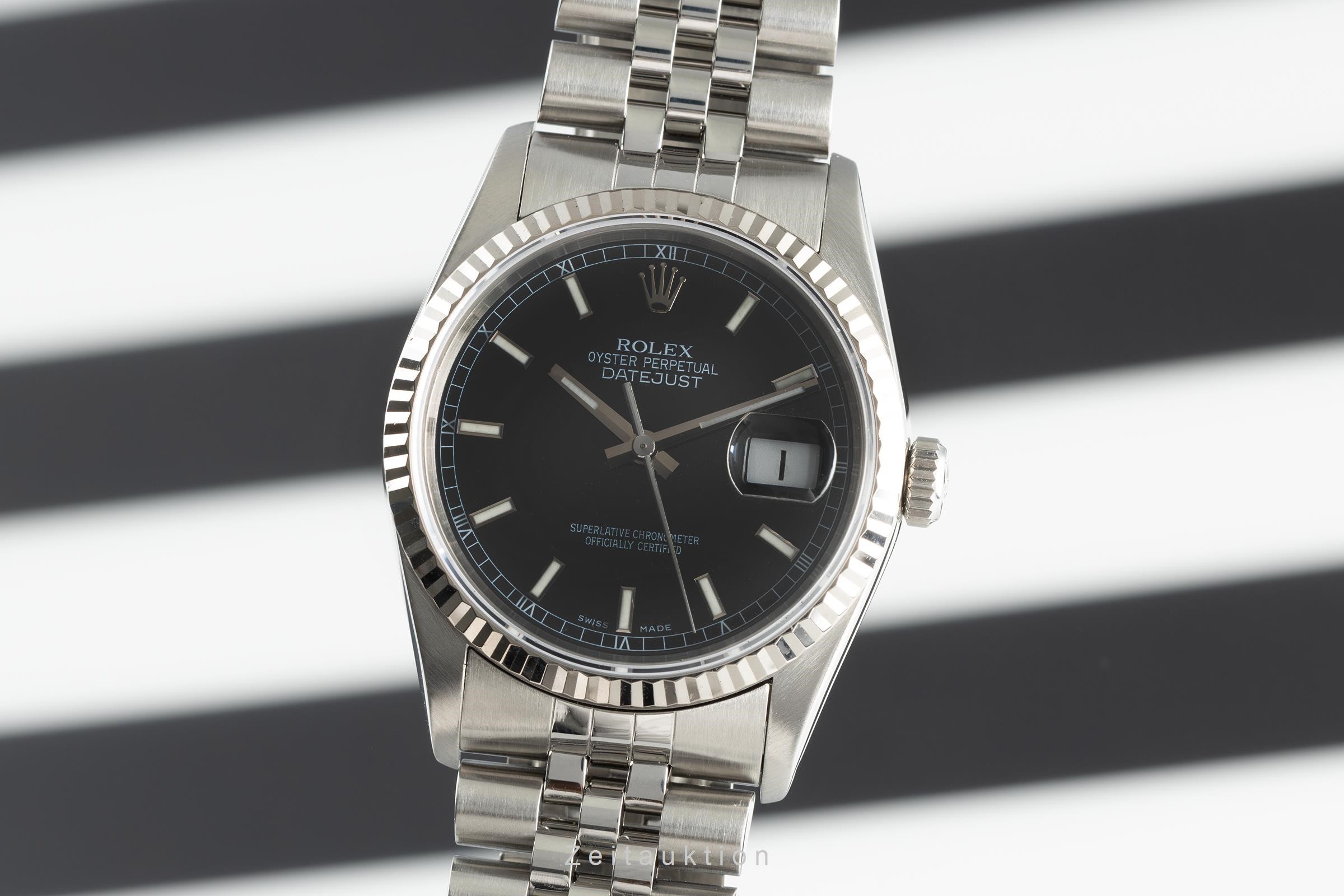 Rolex Datejust acciaio / oro bianco automatismo Kal. 3135 Ref. 16234  | Zeitauktion