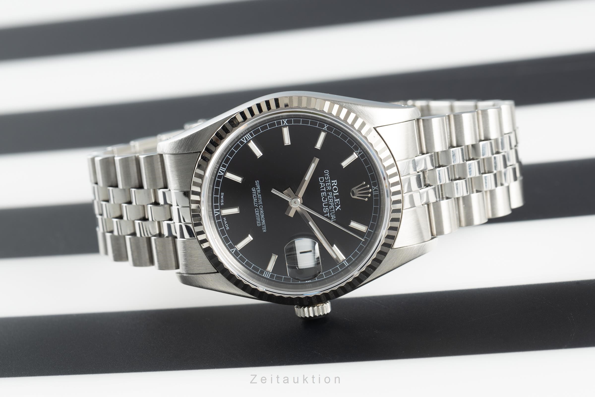 Rolex Datejust acciaio / oro bianco automatismo Kal. 3135 Ref. 16234  | Zeitauktion