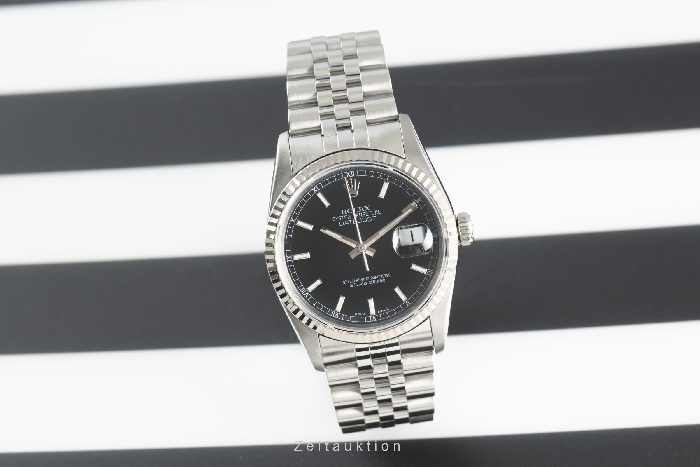 Rolex Datejust acciaio / oro bianco automatismo Kal. 3135 Ref. 16234  | Zeitauktion
