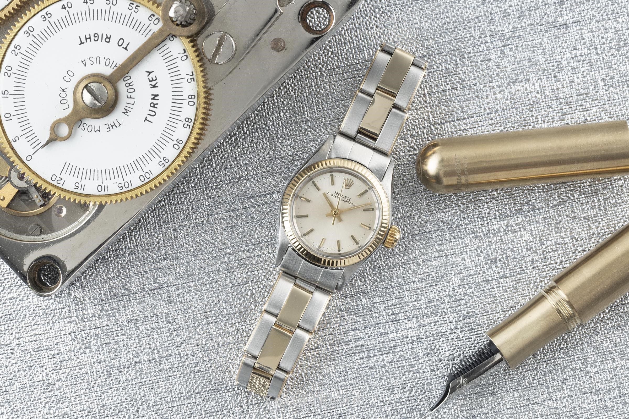 Rolex Oyster Perpetual acciaio / oro automatismo Kal. 1161 Ref. 6619  | Zeitauktion