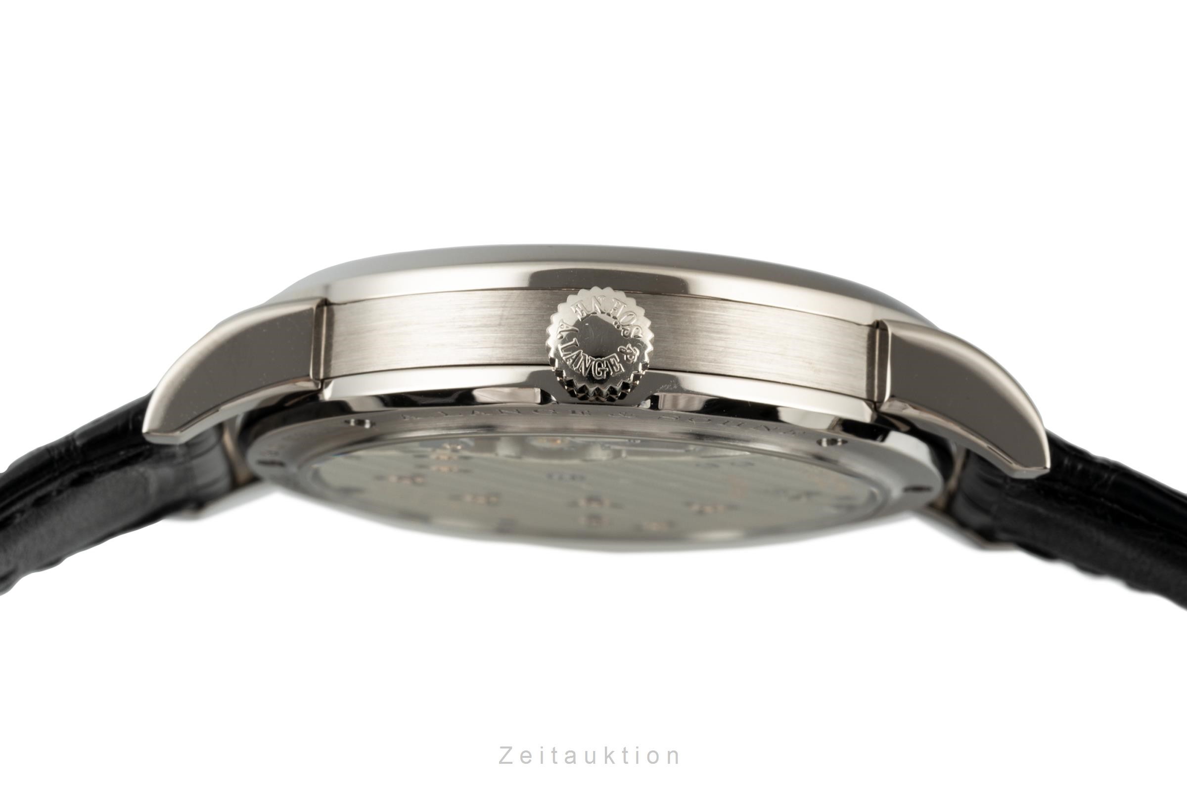 A. Lange & Söhne Lange 1 18 ct white gold manual winding Kal. L121.3 Ref. 192.029  | Zeitauktion