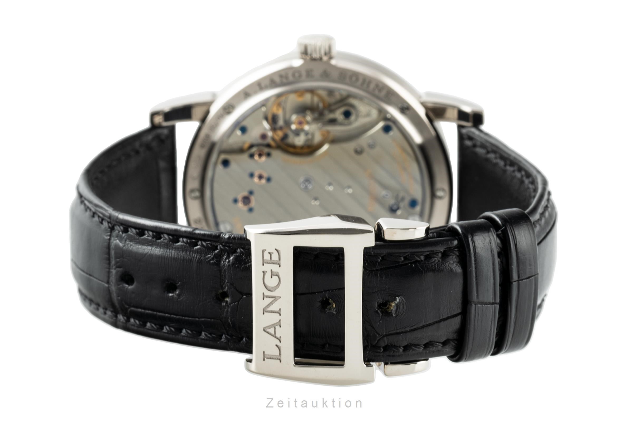 A. Lange & Söhne Lange 1 18 ct white gold manual winding Kal. L121.3 Ref. 192.029  | Zeitauktion