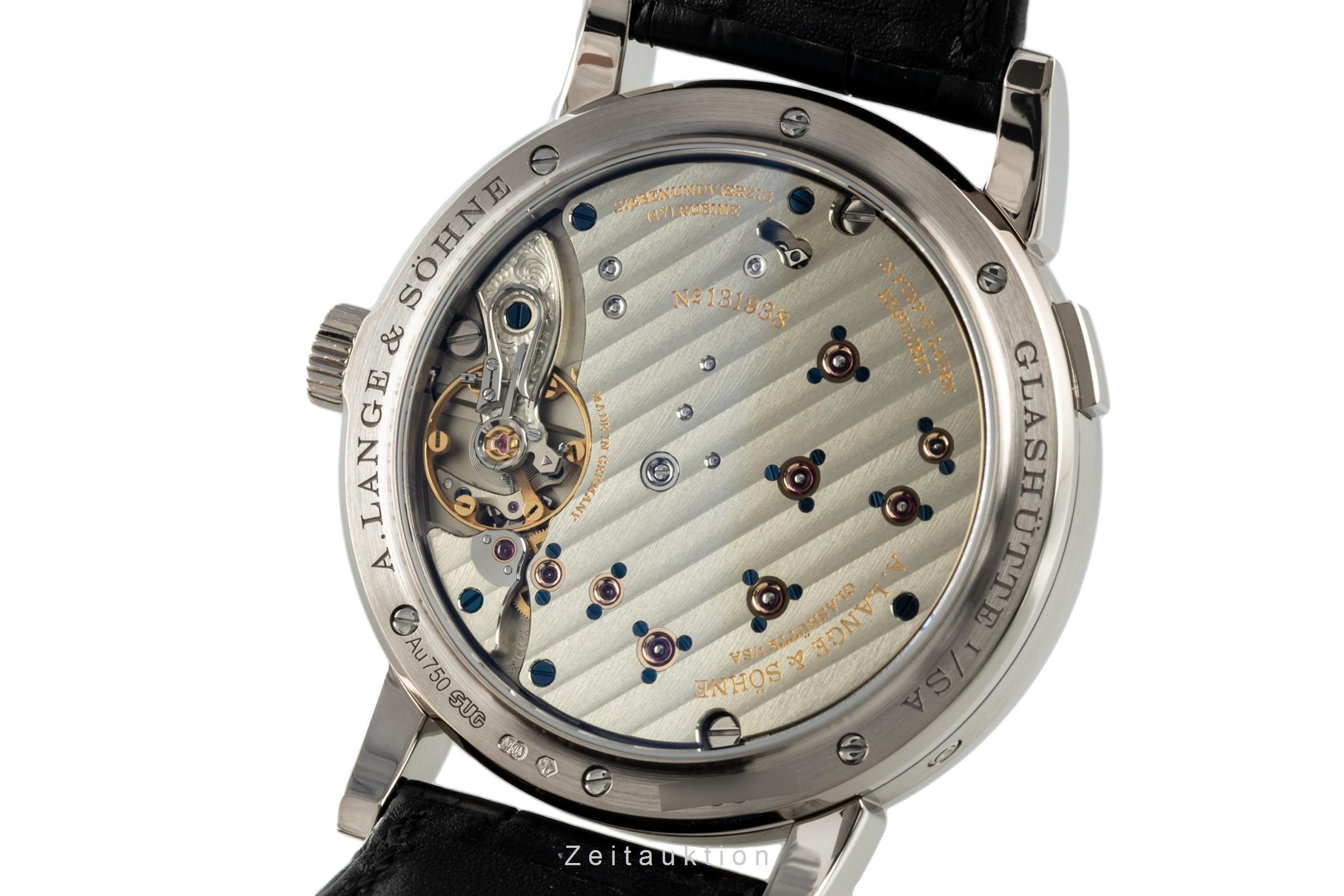 A. Lange & Söhne Lange 1 or blanc 18 ct à remontage manuel Kal. L121.3 Ref. 192.029  | Zeitauktion