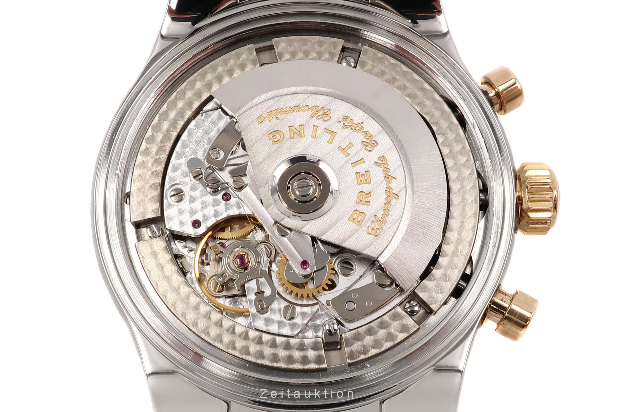 Breitling Montbrillant Chronograph Stahl / Gold Automatik Kal. B23 