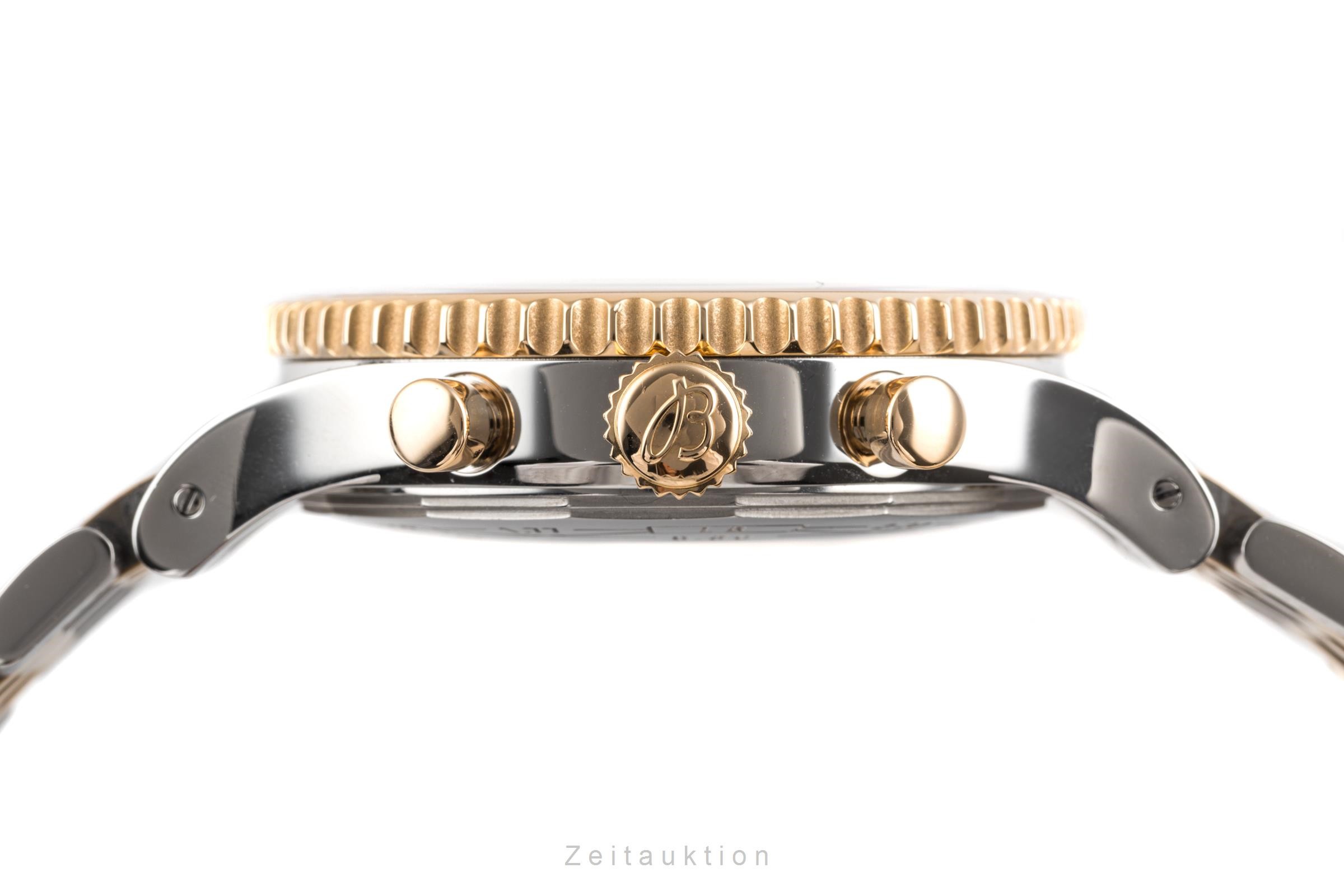 Breitling Montbrillant Chronograph Stahl / Gold Automatik Kal. B23 
