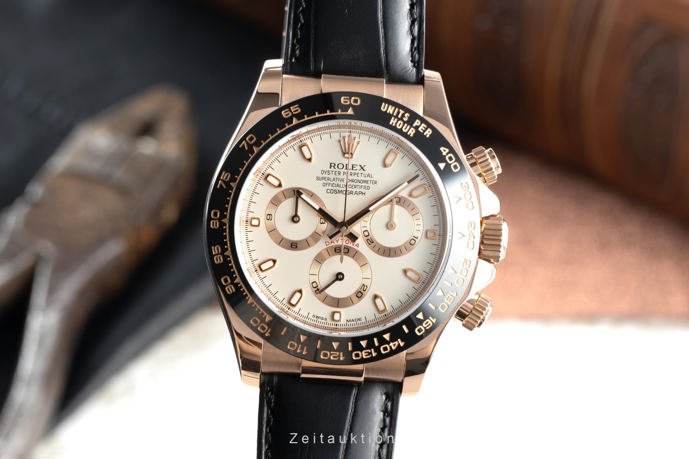 Rolex Daytona chronographe or rouge 18 ct automatique Kal. 4130 Ref. 116515LN  | Zeitauktion