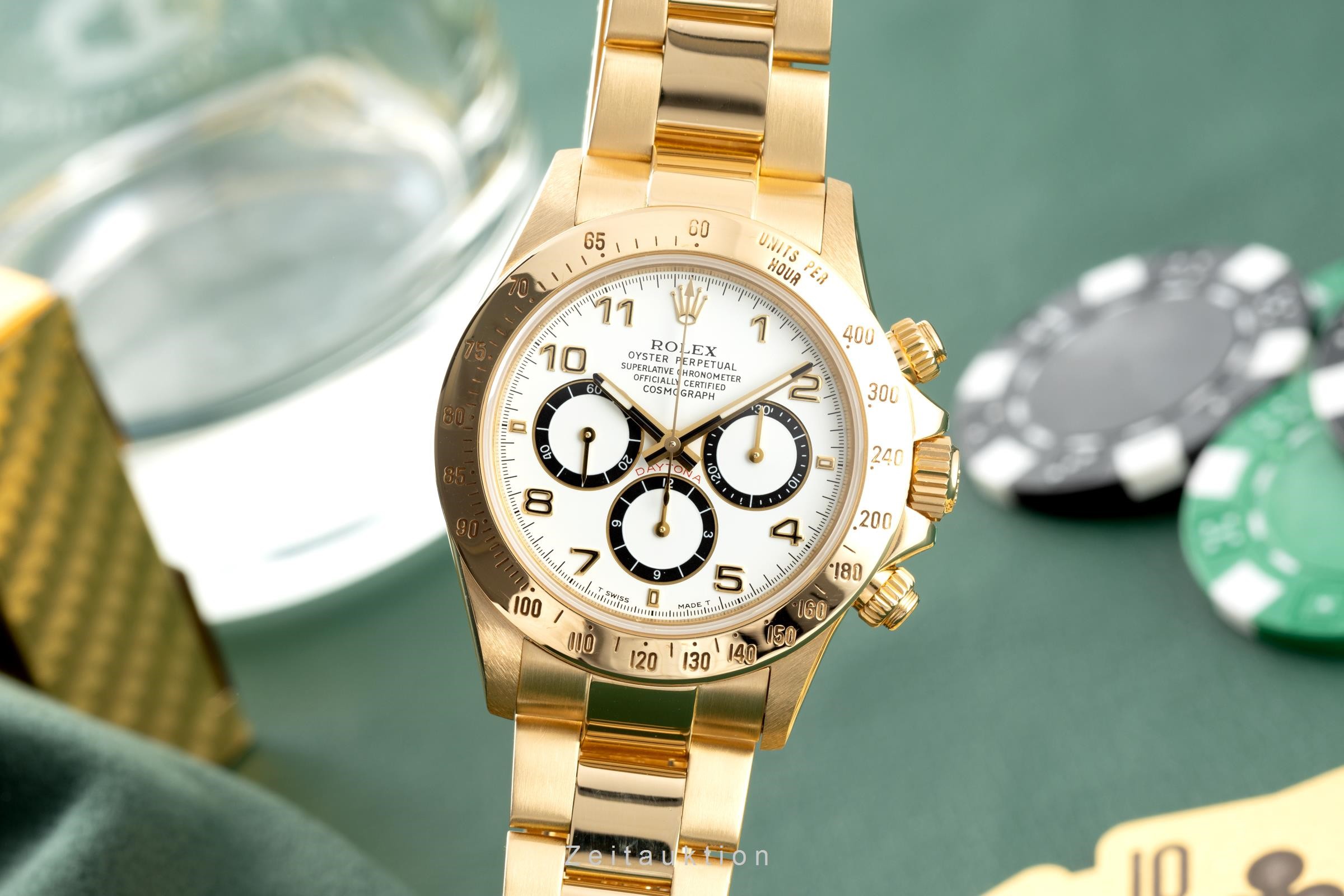 Rolex Daytona chronographe or 18 ct automatique Kal. 4030 Ref. 16528  | Zeitauktion