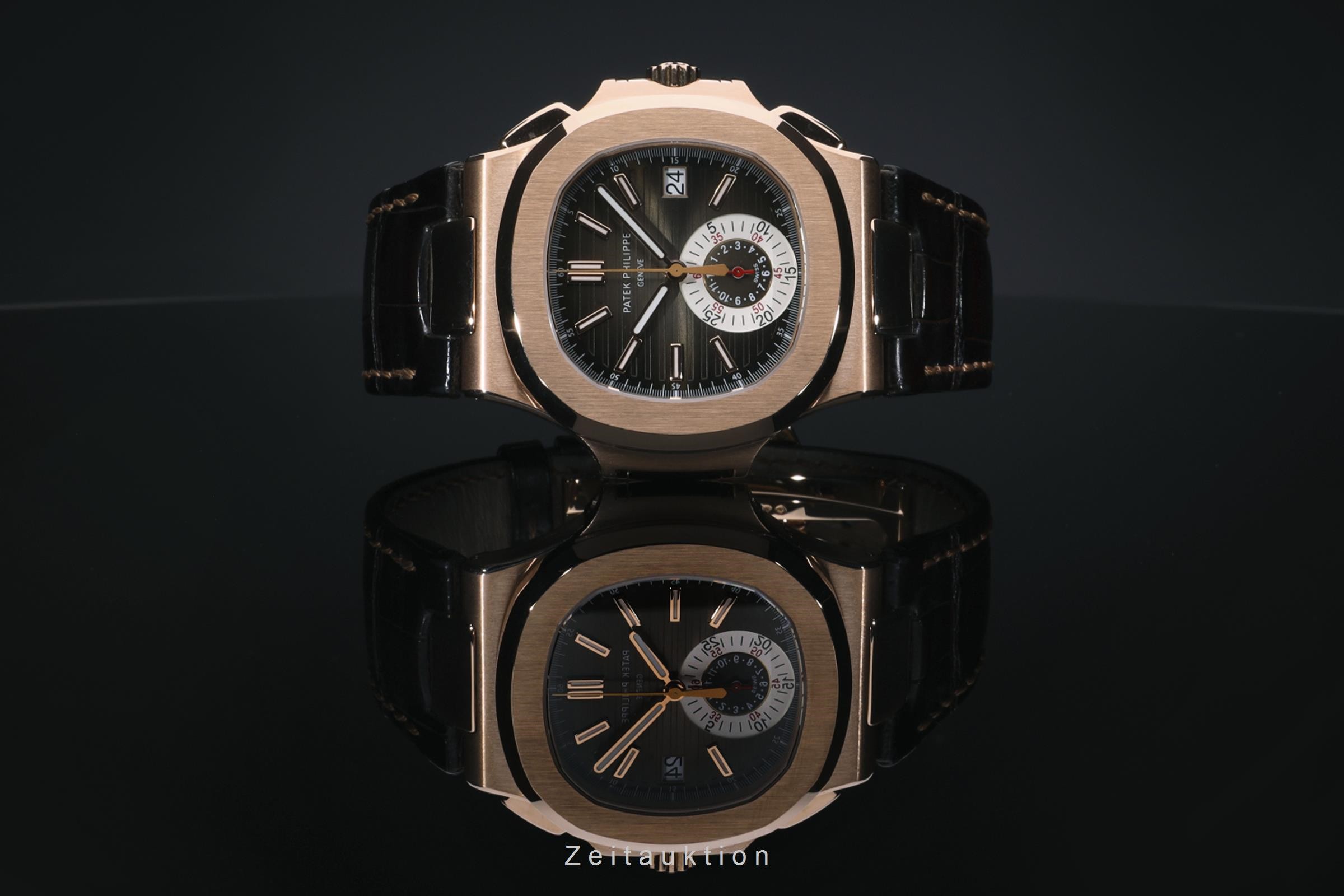 Patek Philippe Nautilus chronograph 18 ct red gold automatic Kal. 28-520C Ref. 5980R-001  | Zeitauktion