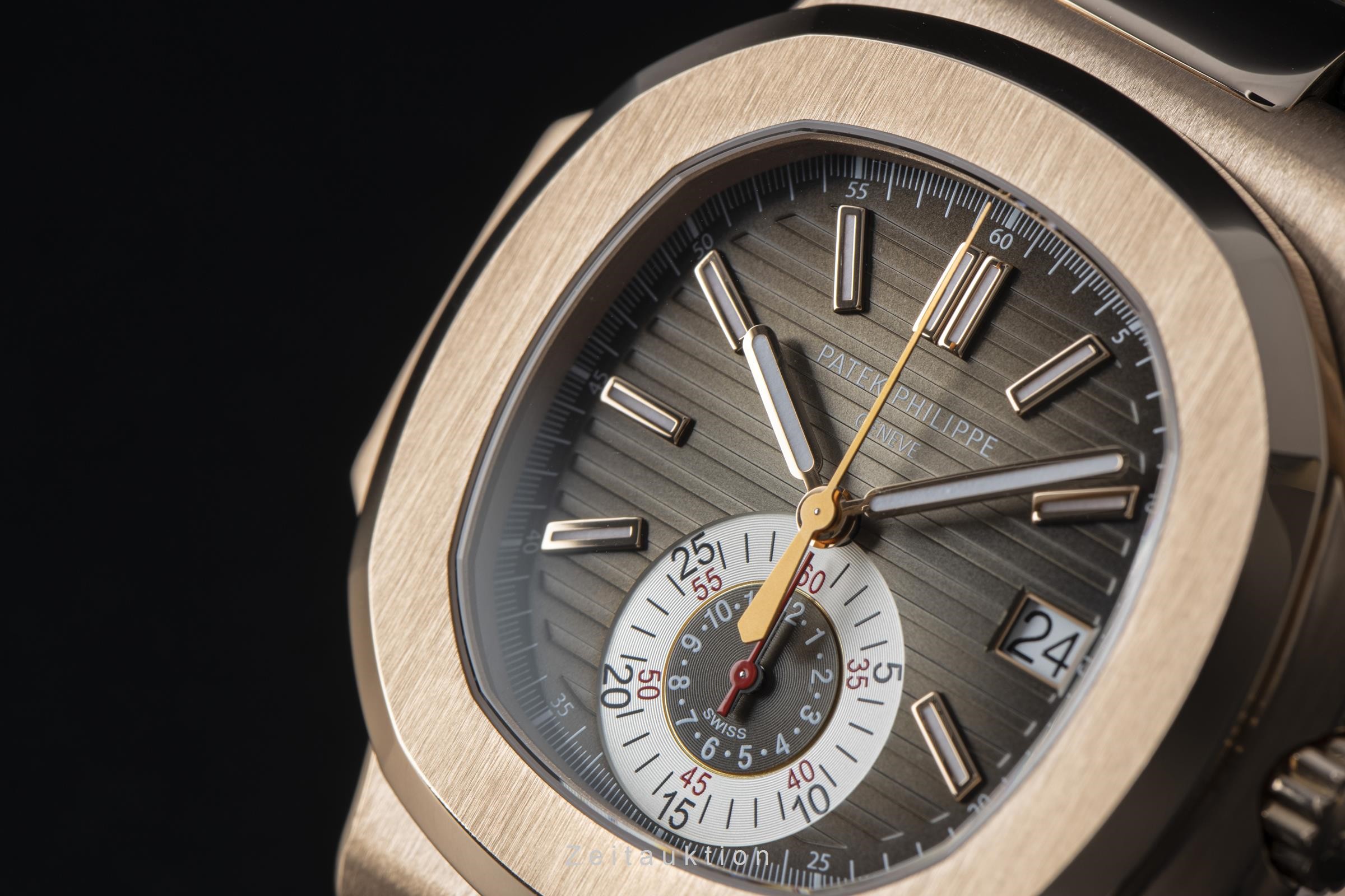 Patek Philippe Nautilus chronograph 18 ct red gold automatic Kal. 28-520C Ref. 5980R-001  | Zeitauktion