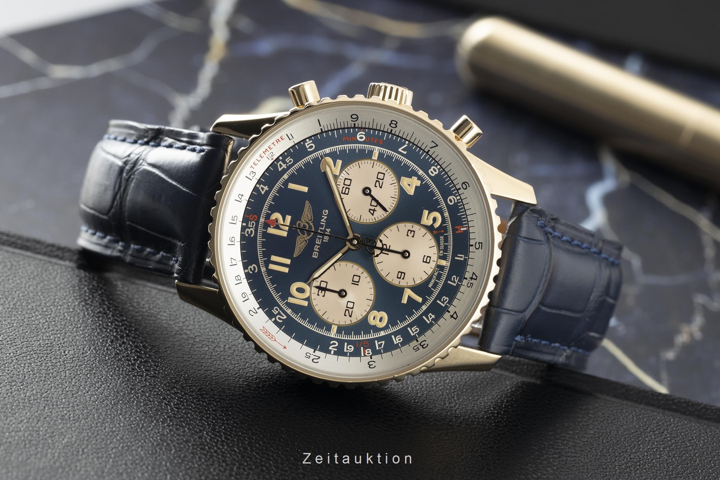 Breitling Navitimer Chronograph 18k Gold Automatik Ref. K30022  | Zeitauktion