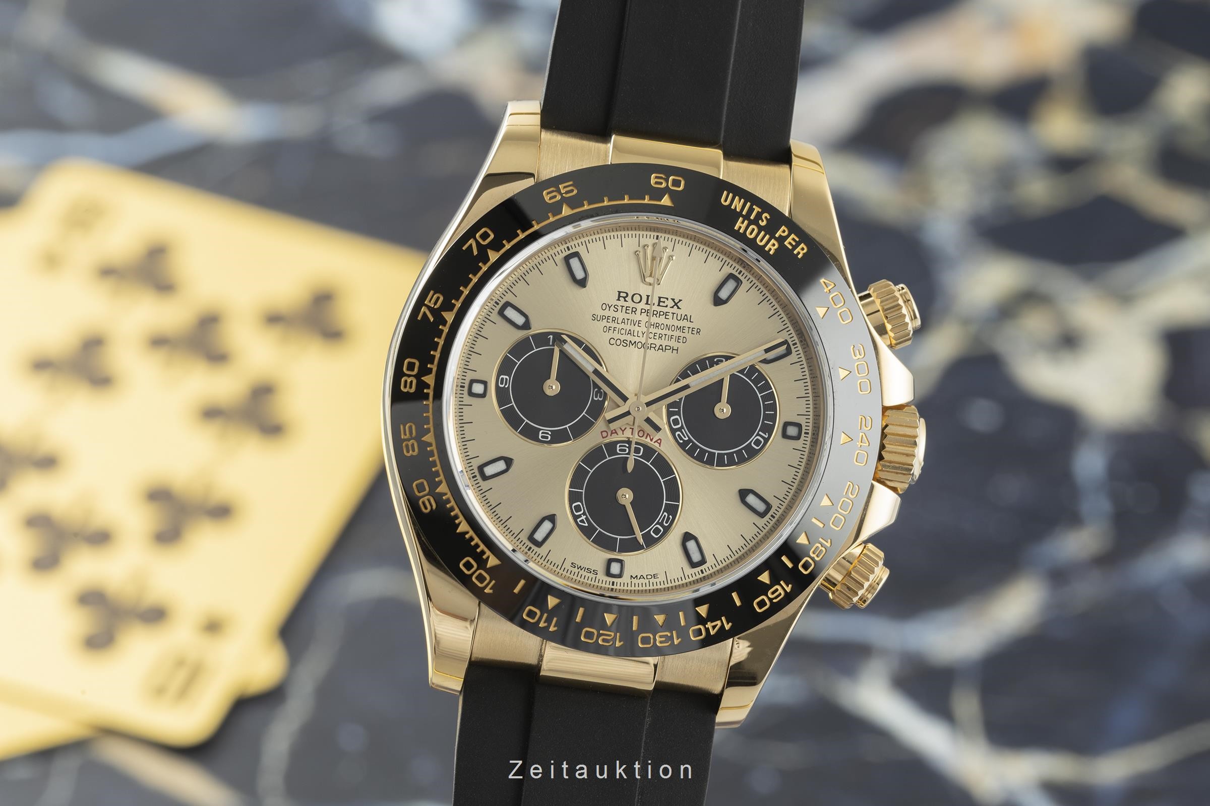 Rolex Daytona cronógrafo oro de 18 quilates automático Kal. 4130 Ref. 116518LN  | Zeitauktion