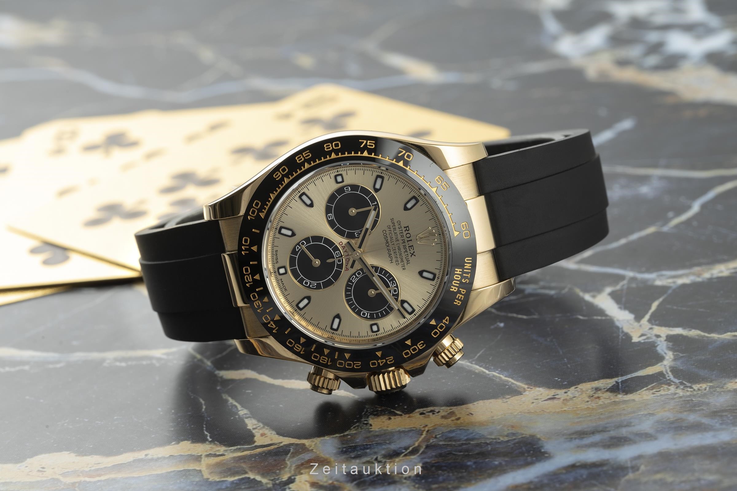 Rolex Daytona chronograph 18 ct gold automatic Kal. 4130 Ref. 116518LN  | Zeitauktion