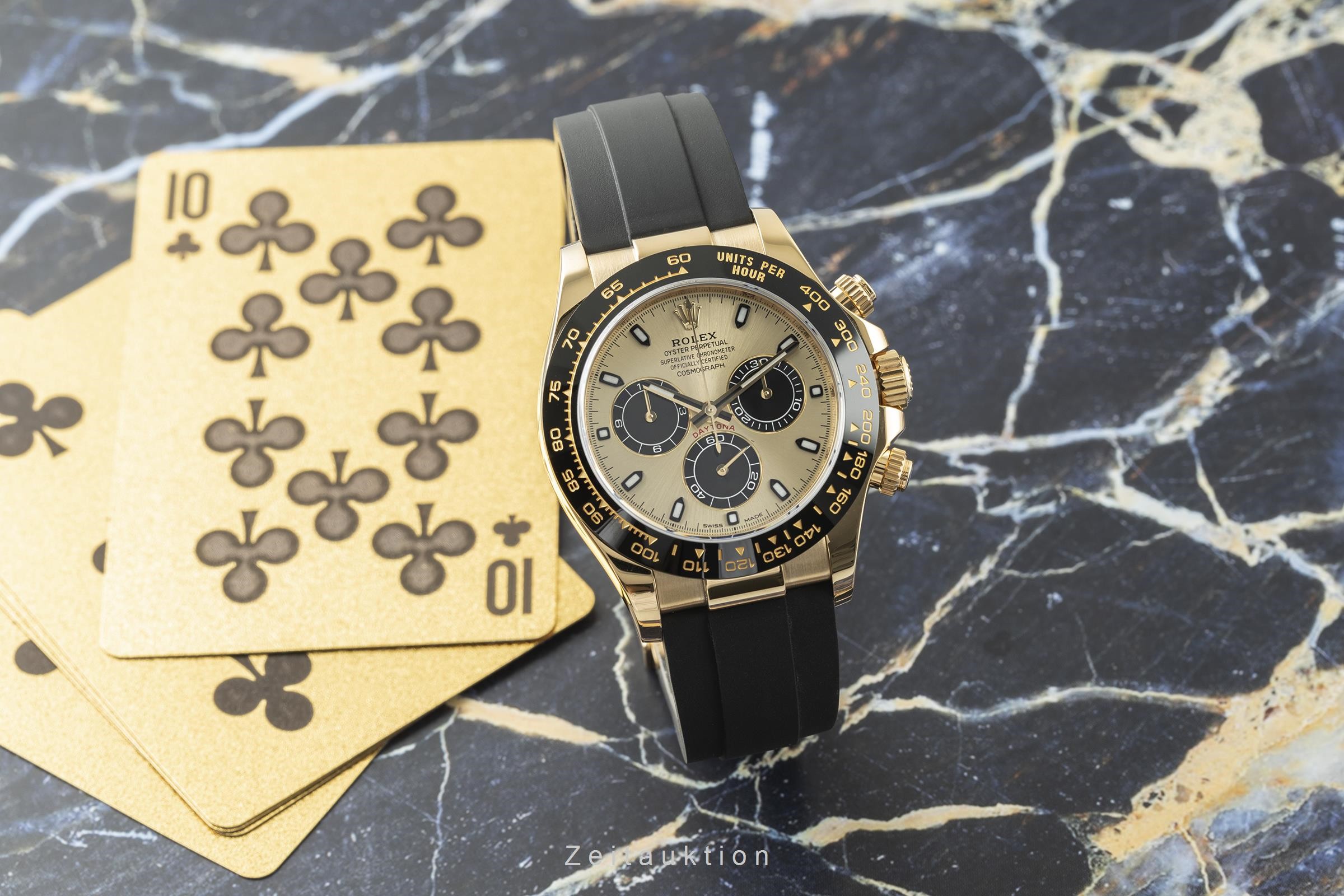 Rolex Daytona cronógrafo oro de 18 quilates automático Kal. 4130 Ref. 116518LN  | Zeitauktion