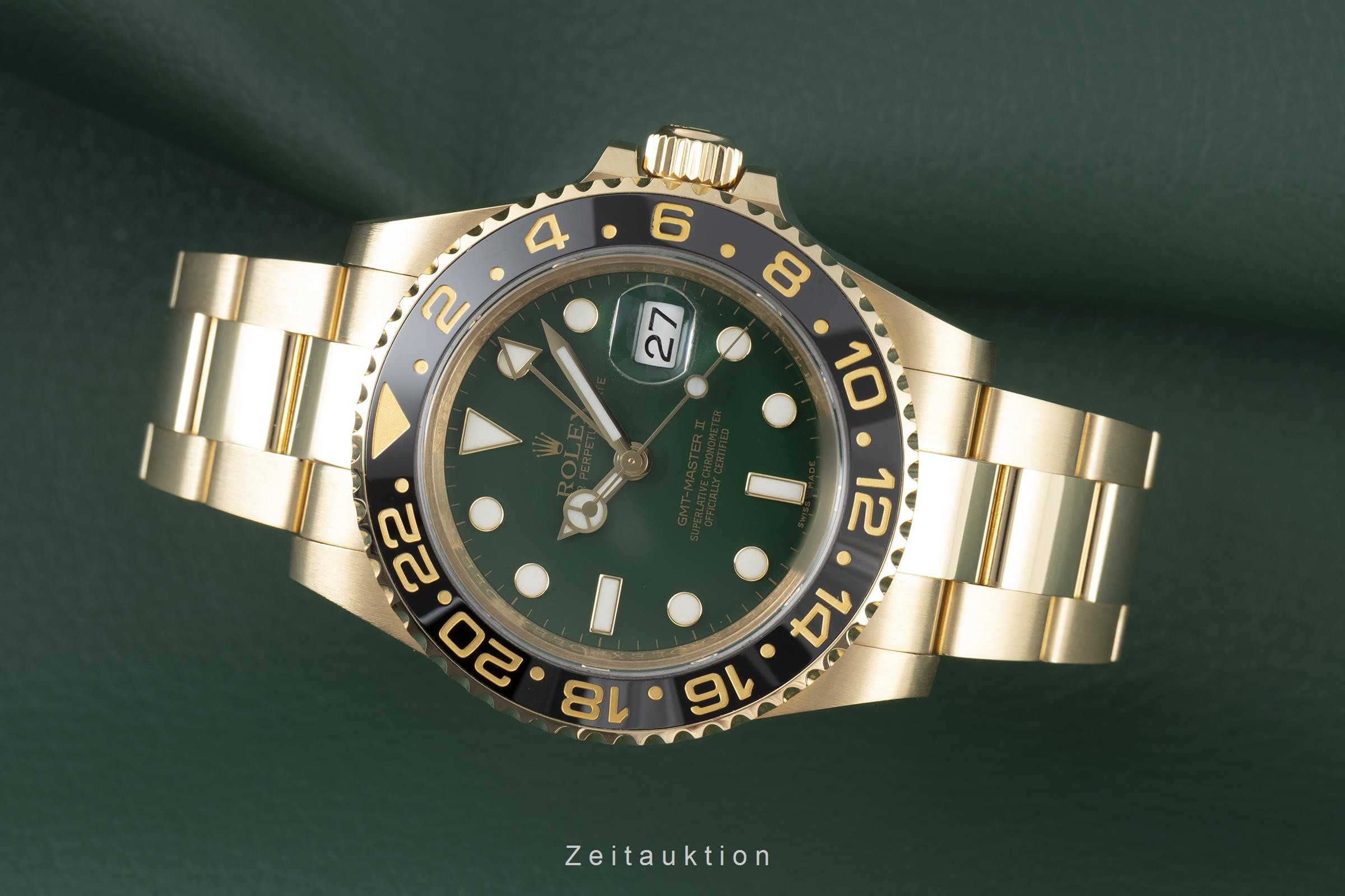 Rolex GMT-Master II or 18 ct automatique Kal. 3186 Ref. 116718  | Zeitauktion