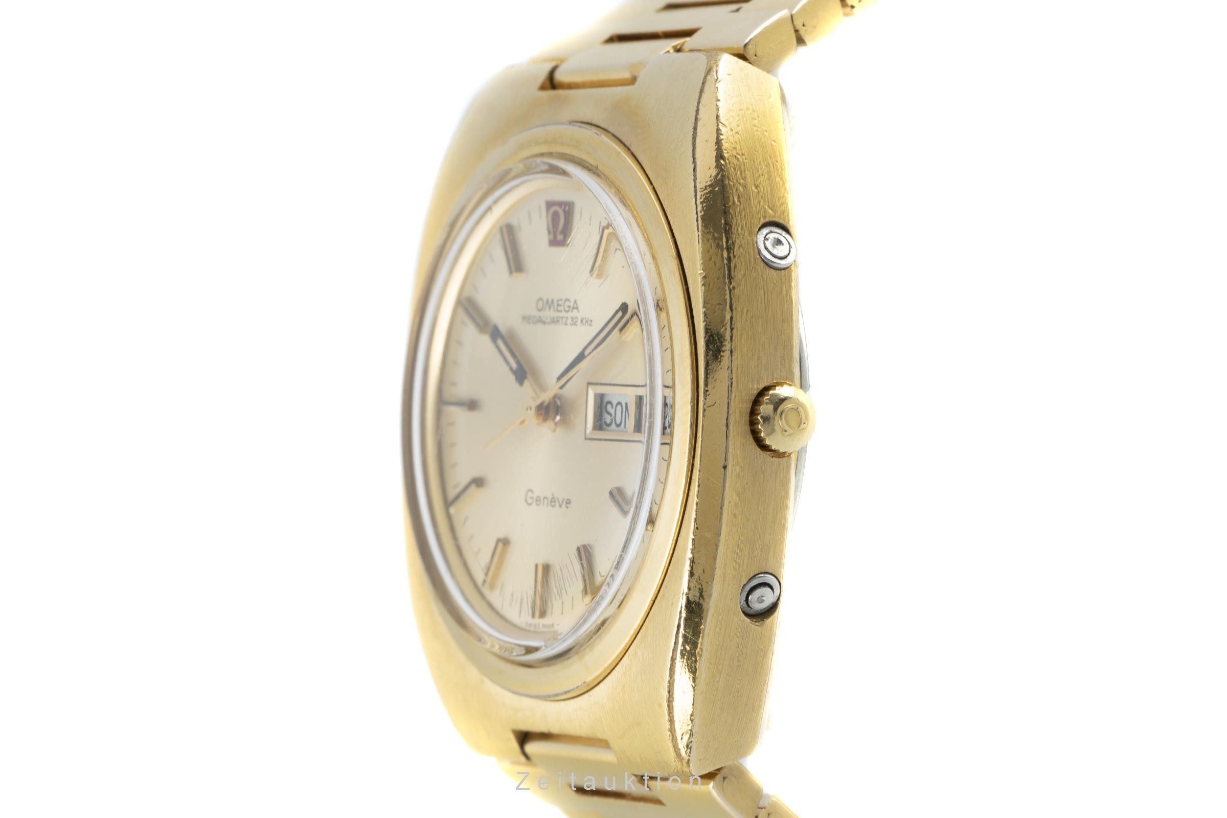 Omega Megaquartz Stahl / vergoldet Quarz Kal. 1310 Ref. 196.0033, 396.0822  | Zeitauktion