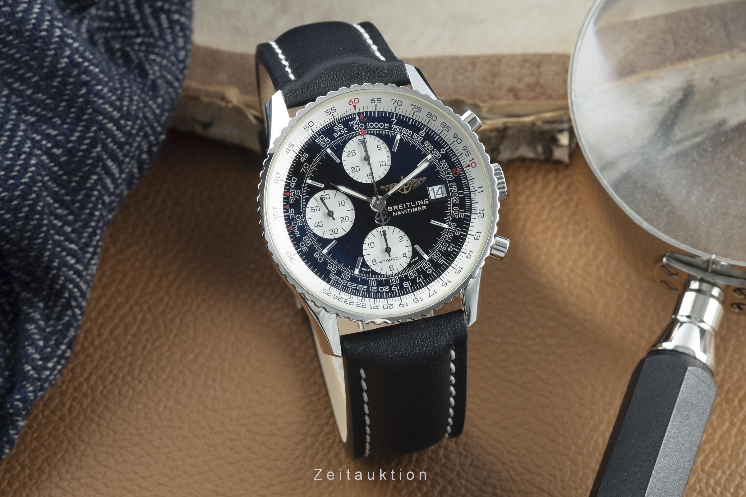 Breitling Old Navitimer Chronograph Stahl Automatik Kal. B13 Ref. A13322  | Zeitauktion