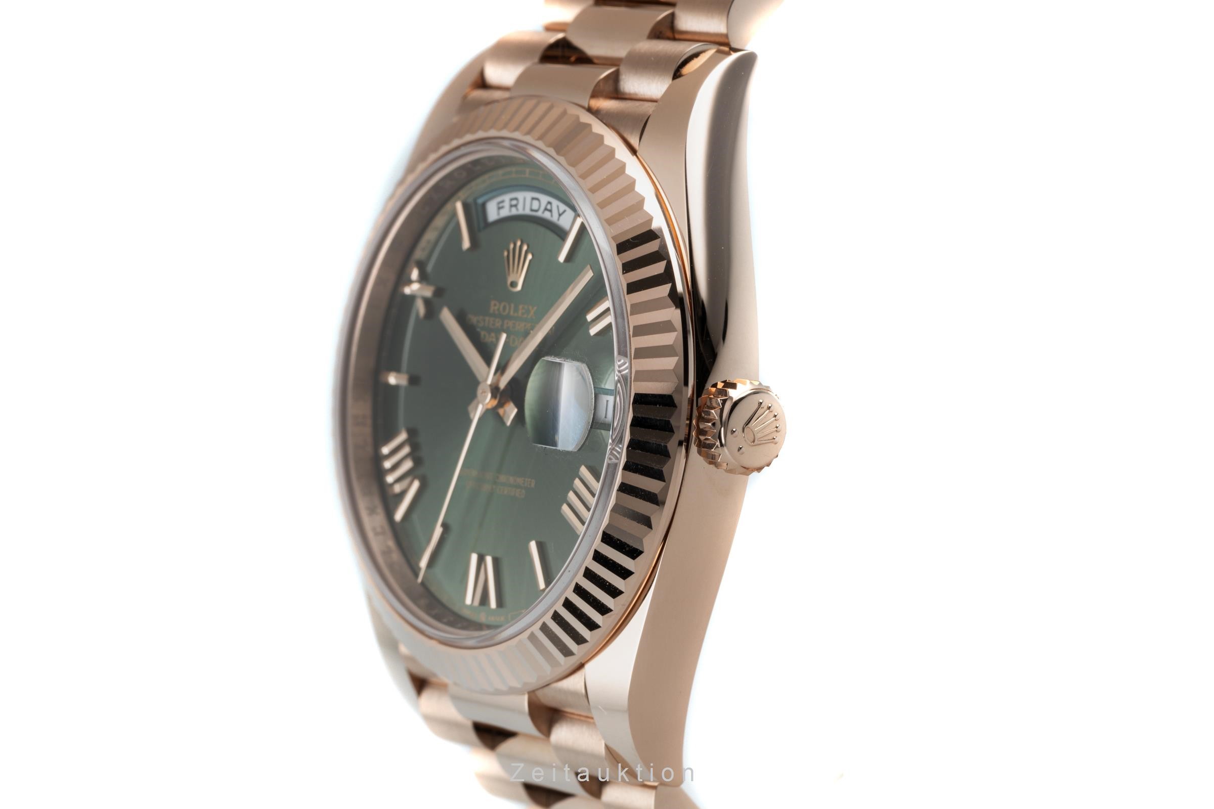 Rolex Day-Date oro rosado de 18 quilates automático Kal. 3255 Ref. 228235  | Zeitauktion