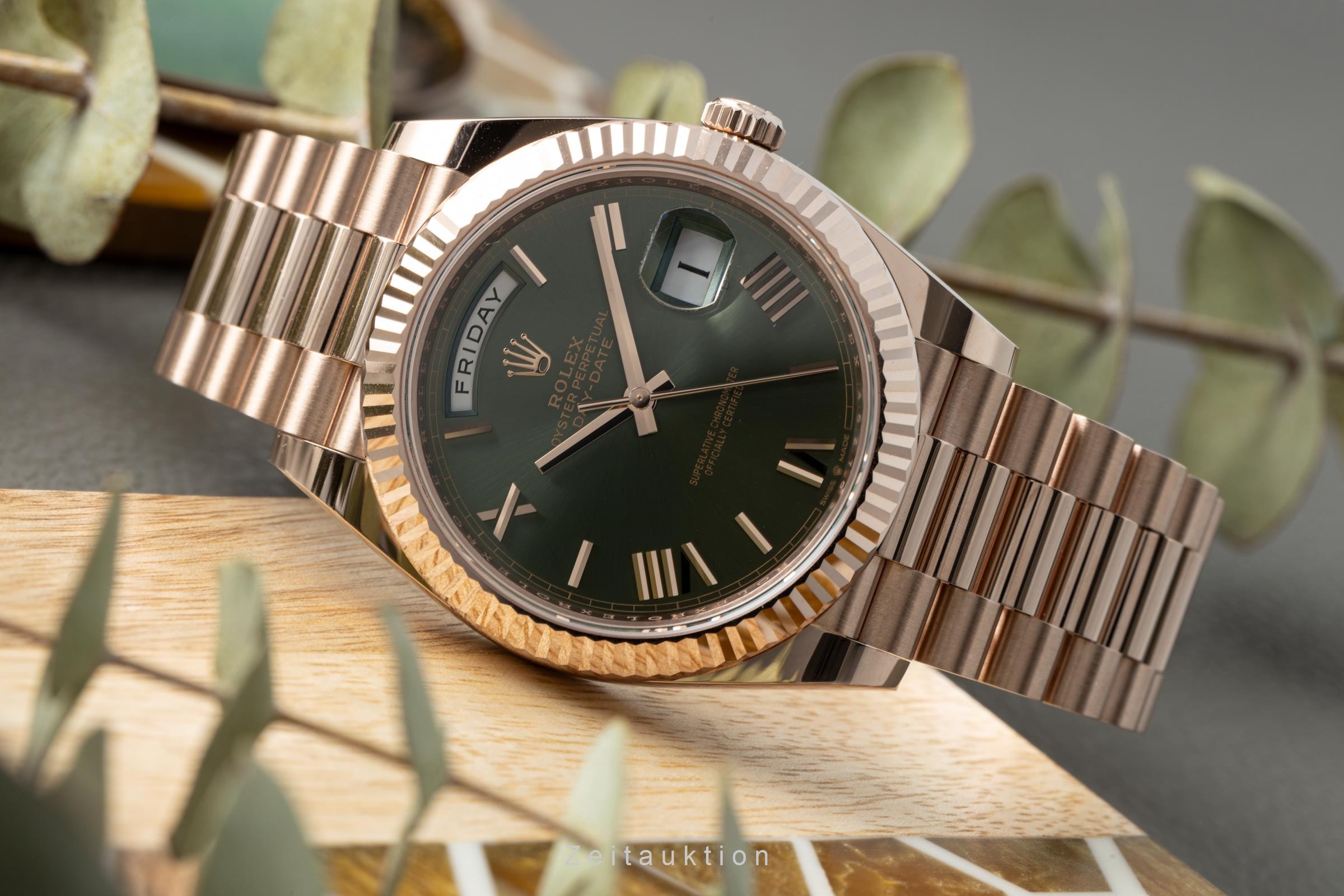 Rolex Day-Date oro rosso 18 ct automatismo Kal. 3255 Ref. 228235  | Zeitauktion