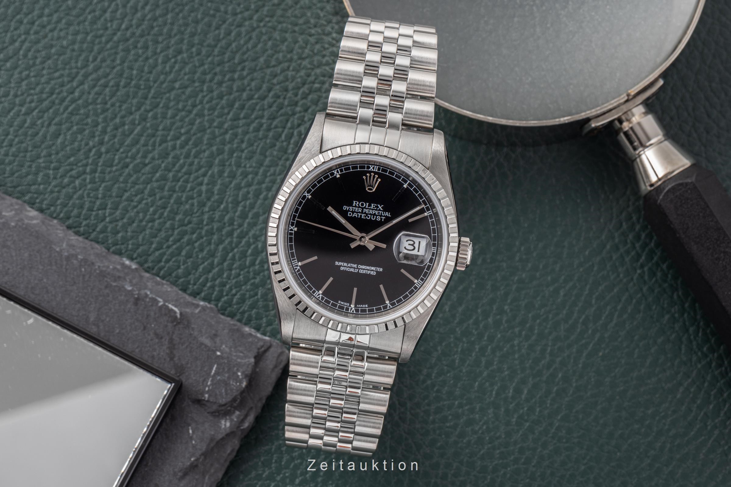 Rolex Datejust acciaio automatismo Kal. 3135 Ref. 16220  | Zeitauktion