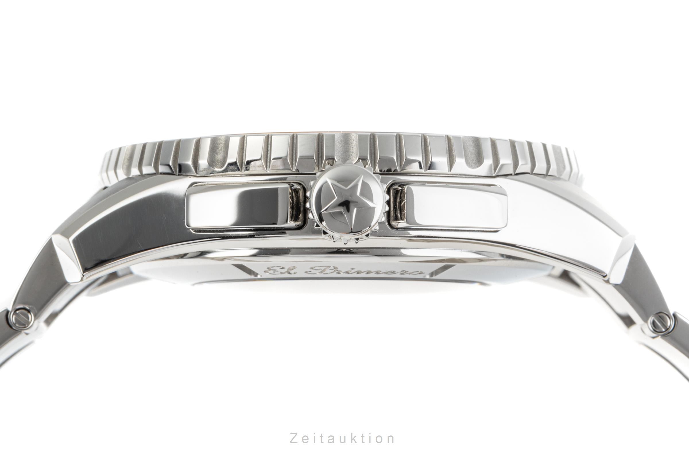 Zenith El Primero Chronograph Stahl Automatik Kal. 405 Ref. 03.2060.405  | Zeitauktion