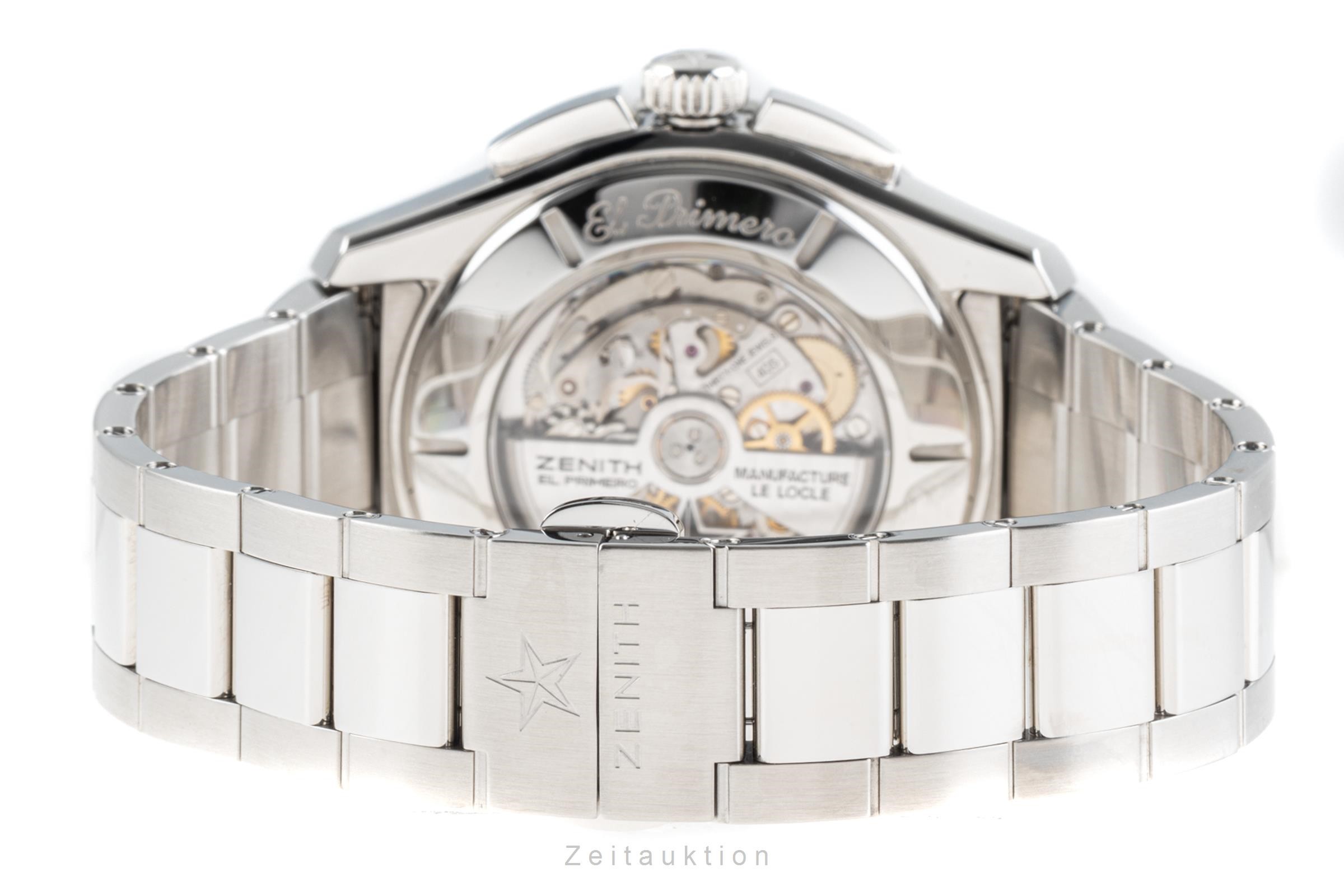 Zenith El Primero Chronograph Stahl Automatik Kal. 405 Ref. 03.2060.405  | Zeitauktion