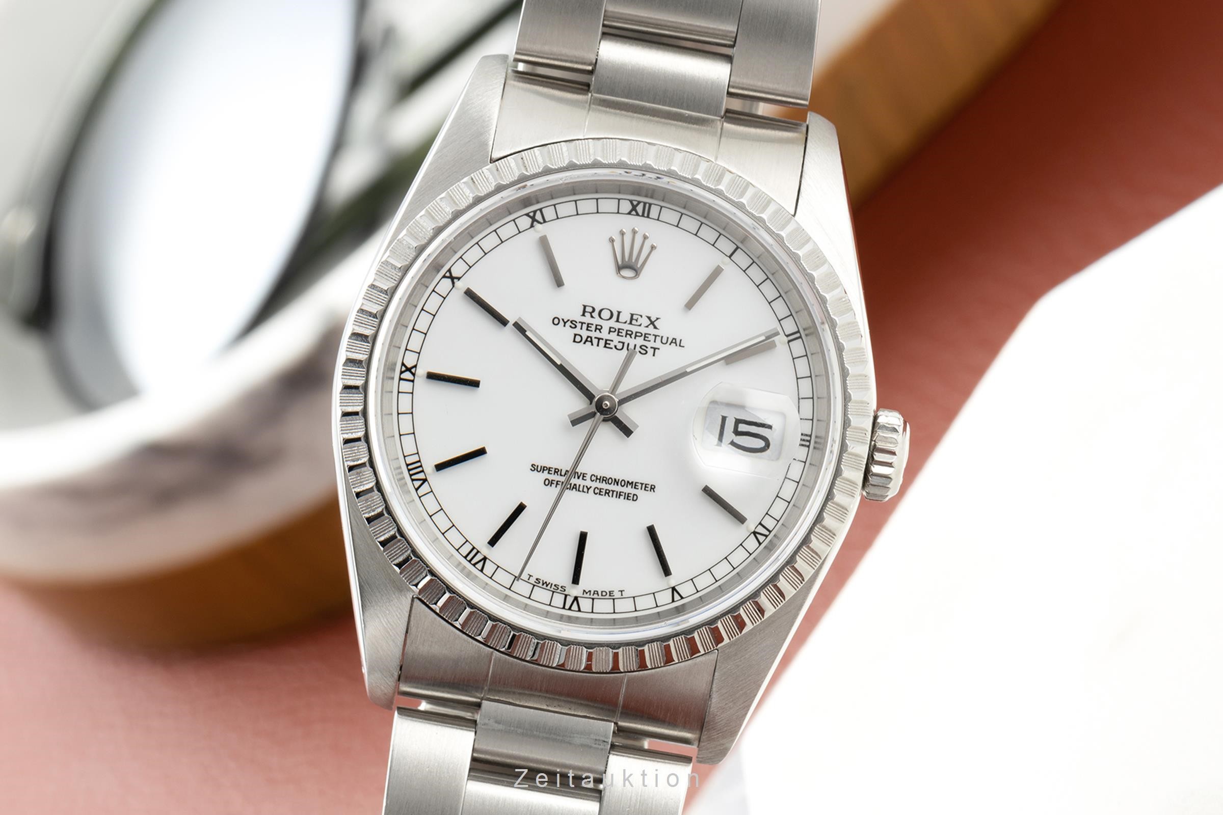 Rolex Datejust acciaio automatismo Kal. 3135 Ref. 16220  | Zeitauktion
