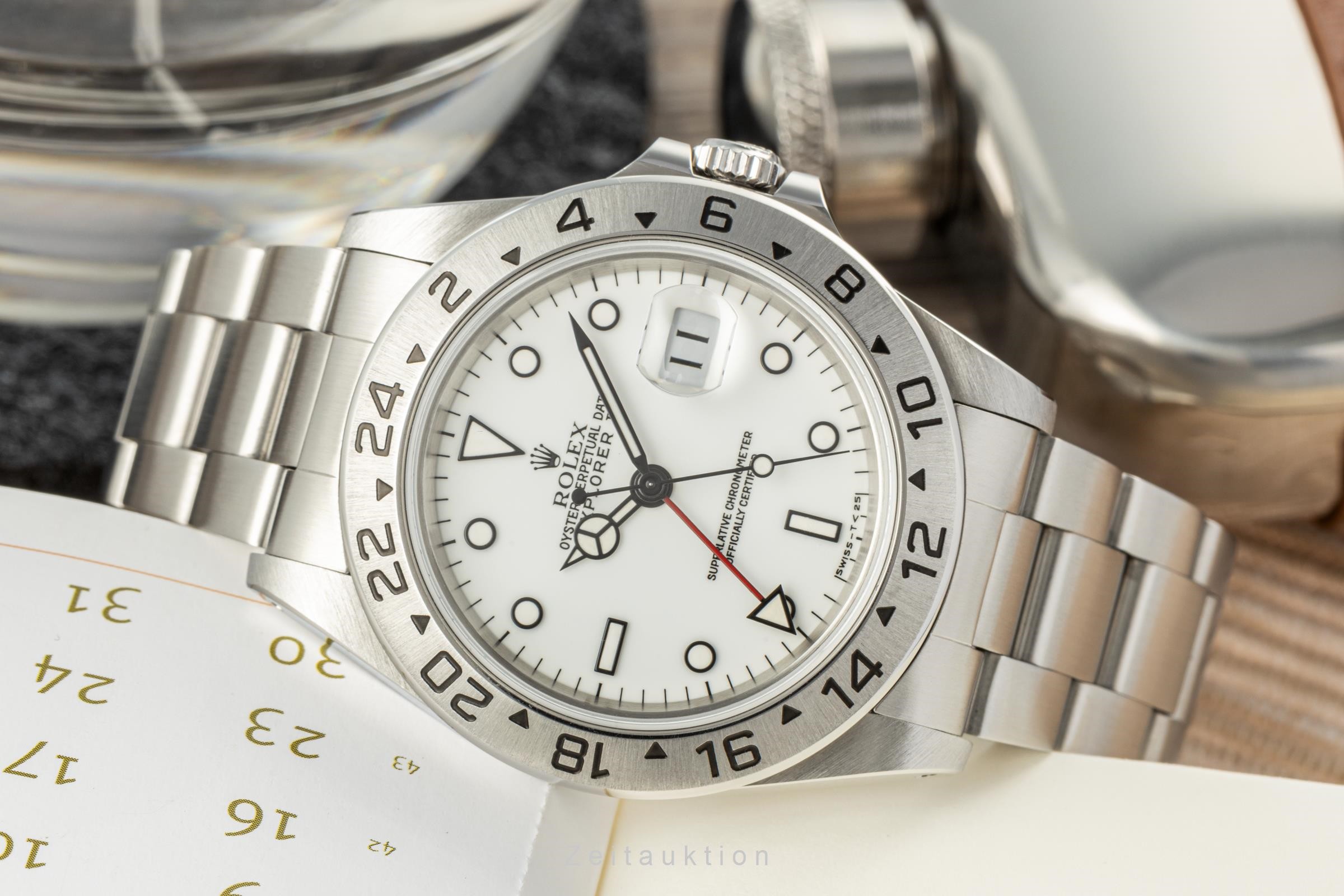 Rolex Explorer II steel automatic Kal. 3185 Ref. 16570  | Zeitauktion