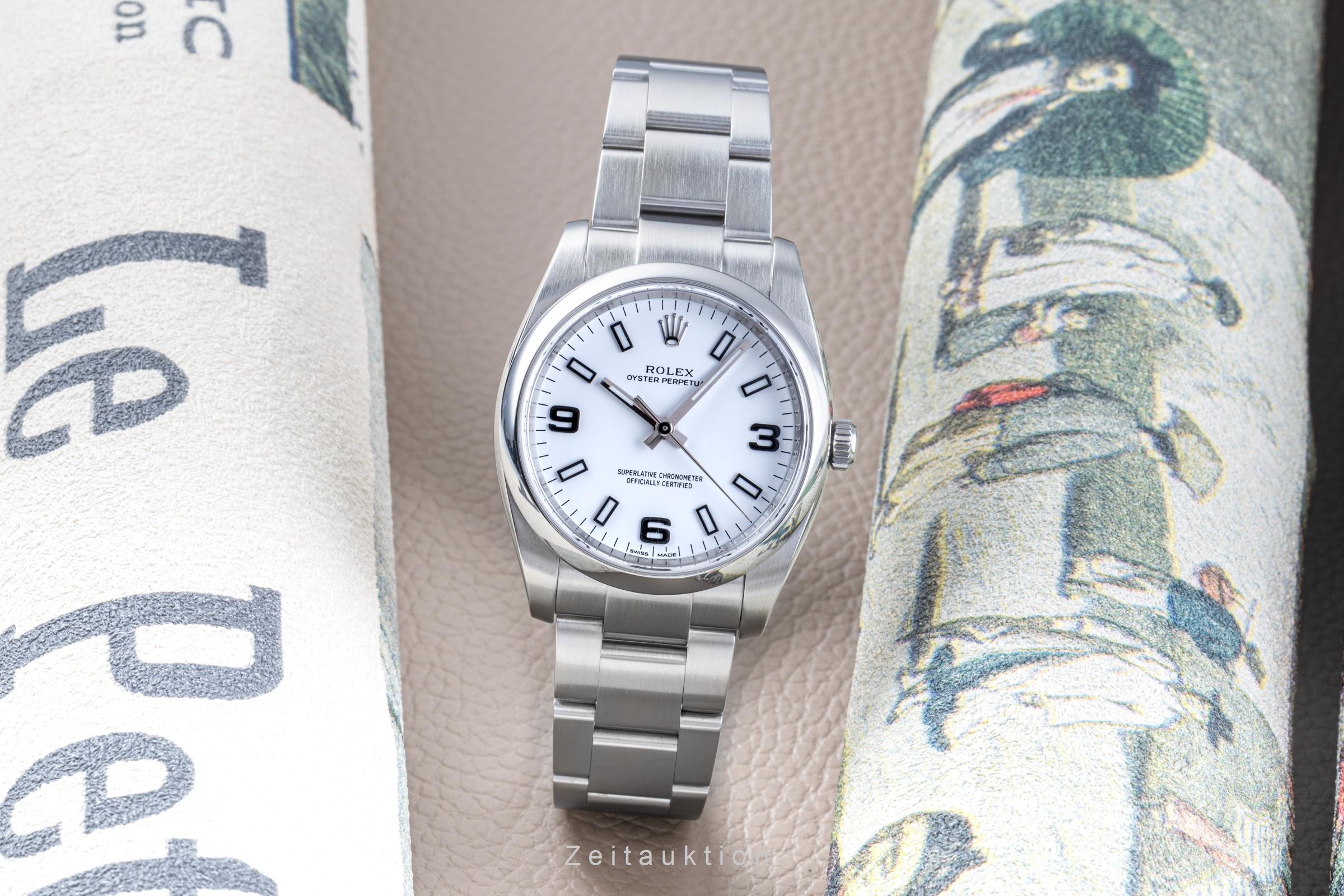 Rolex Oyster Perpetual steel automatic Kal. 3130 Ref. 114200  | Zeitauktion