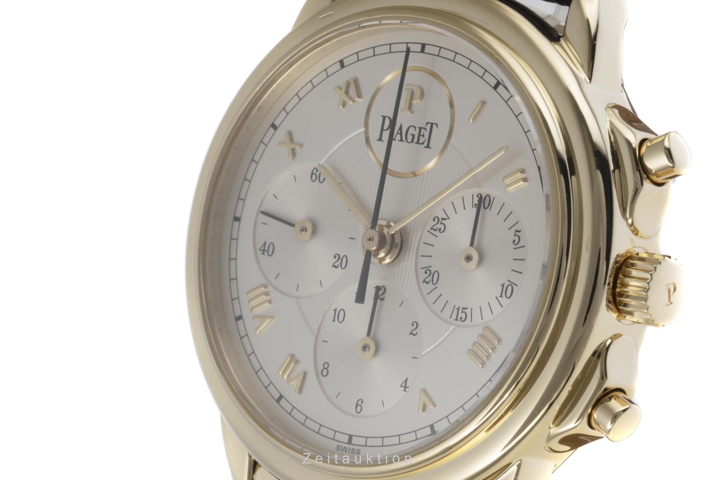 Piaget Gouverneur chronographe or 18 ct à remontage manuel Kal. 1874P Ref. 15978  | Zeitauktion