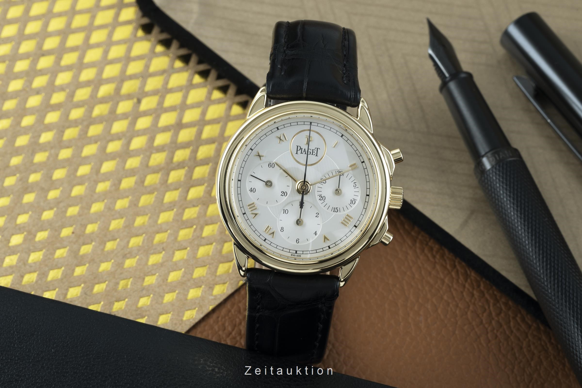 Piaget Gouverneur cronografo oro 18 ct carica manuale Kal. 1874P Ref. 15978  | Zeitauktion