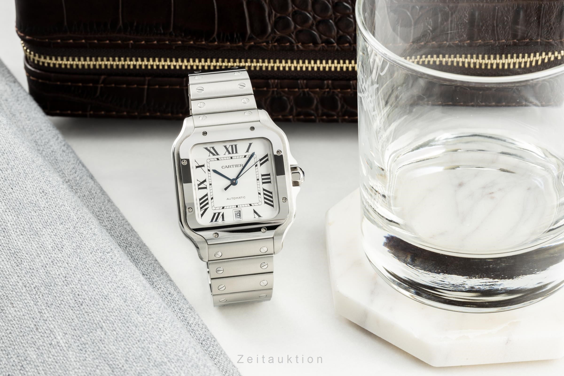 Cartier Santos steel automatic Kal. 1847MC Ref. WSSA0009, 4072  | Zeitauktion