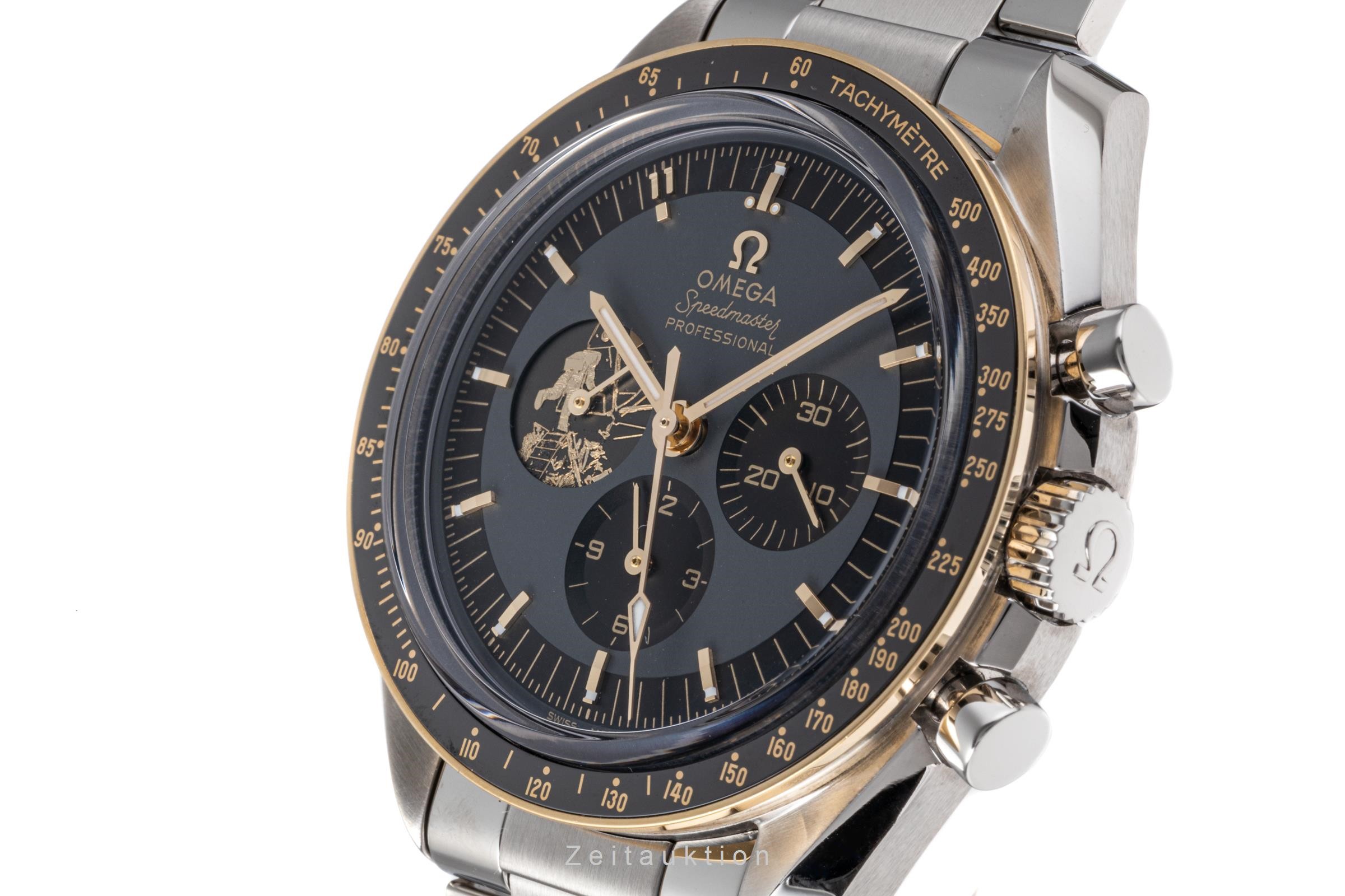 Omega Speedmaster chronographe acier / or  à remontage manuel Kal. 3861 Ref. 310.20.42.50.01.001 LIMITED EDITION | Zeitauktion