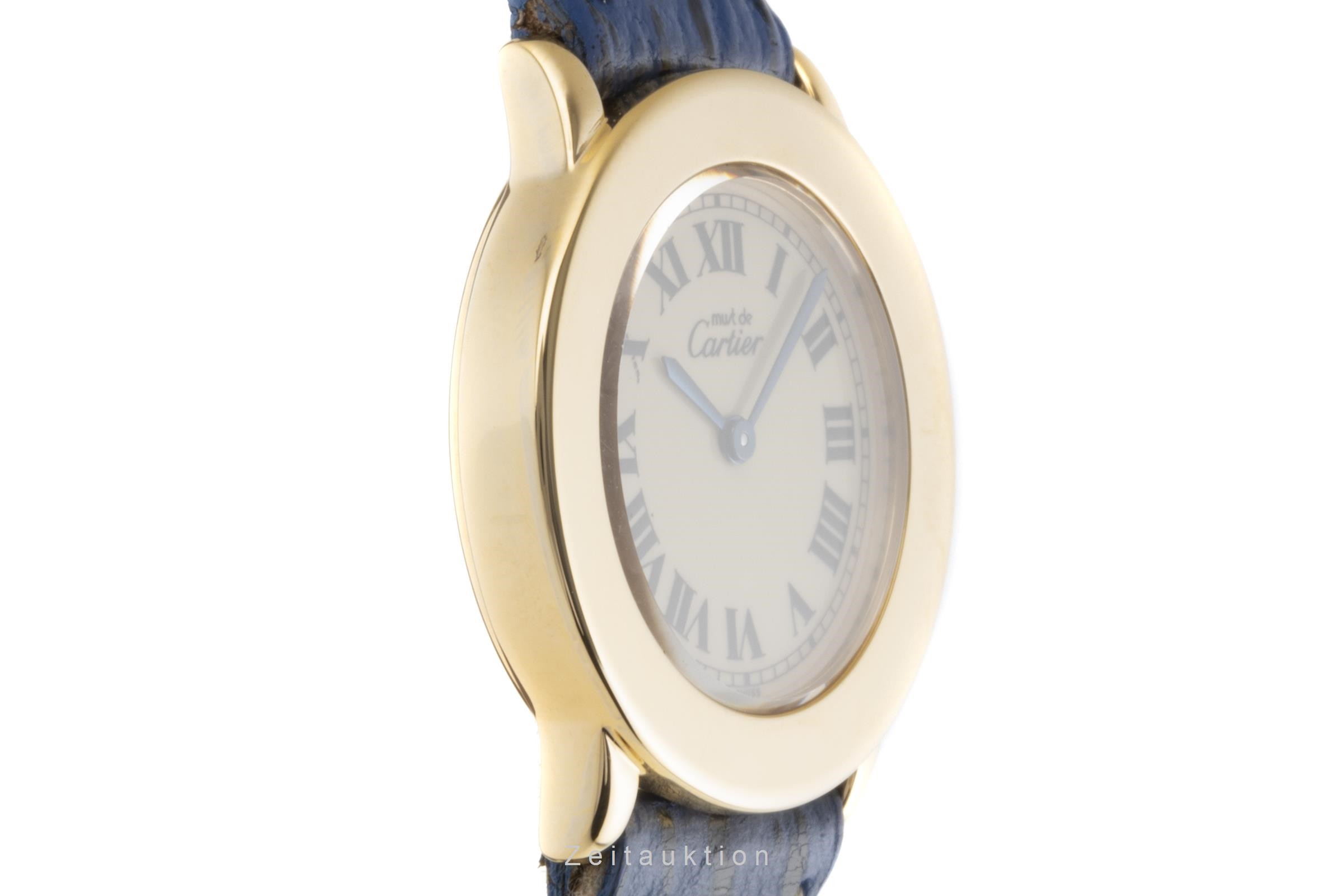 Cartier Vermeil argento dorato quarzo Kal. 157.06 Ref. 1801  | Zeitauktion