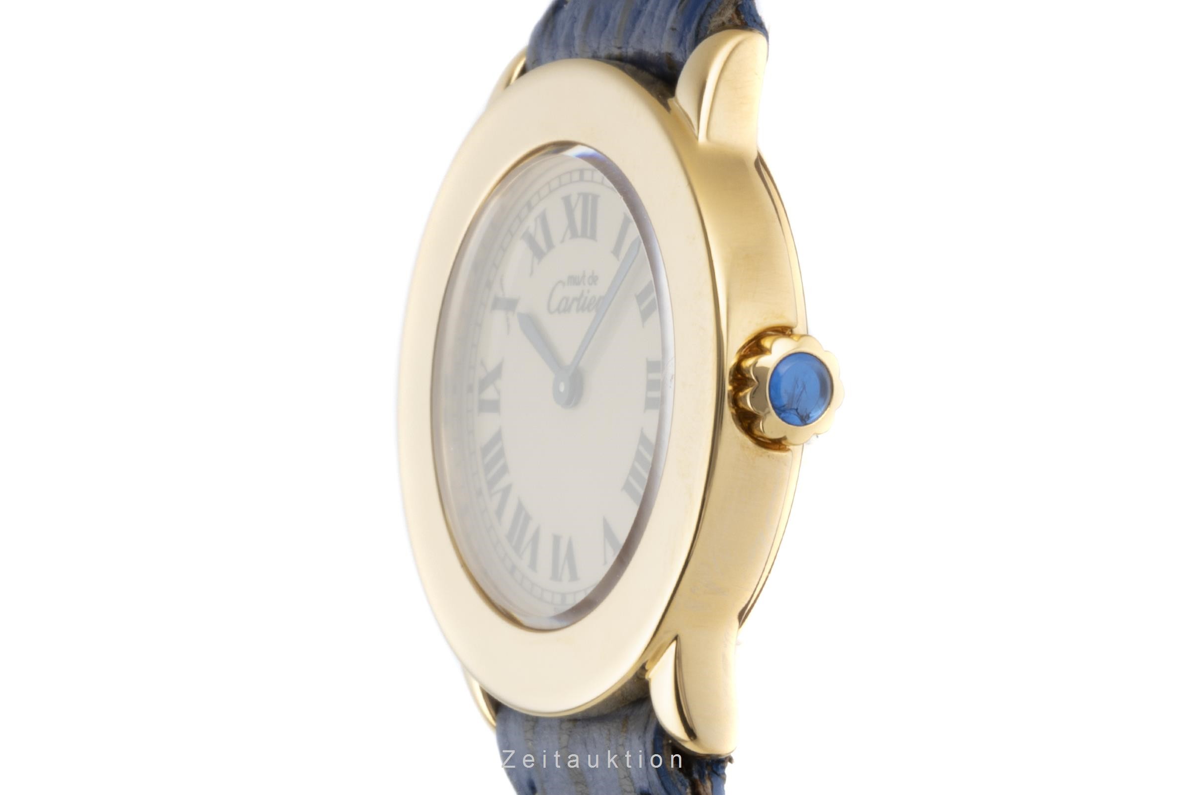 Cartier Vermeil argento dorato quarzo Kal. 157.06 Ref. 1801  | Zeitauktion