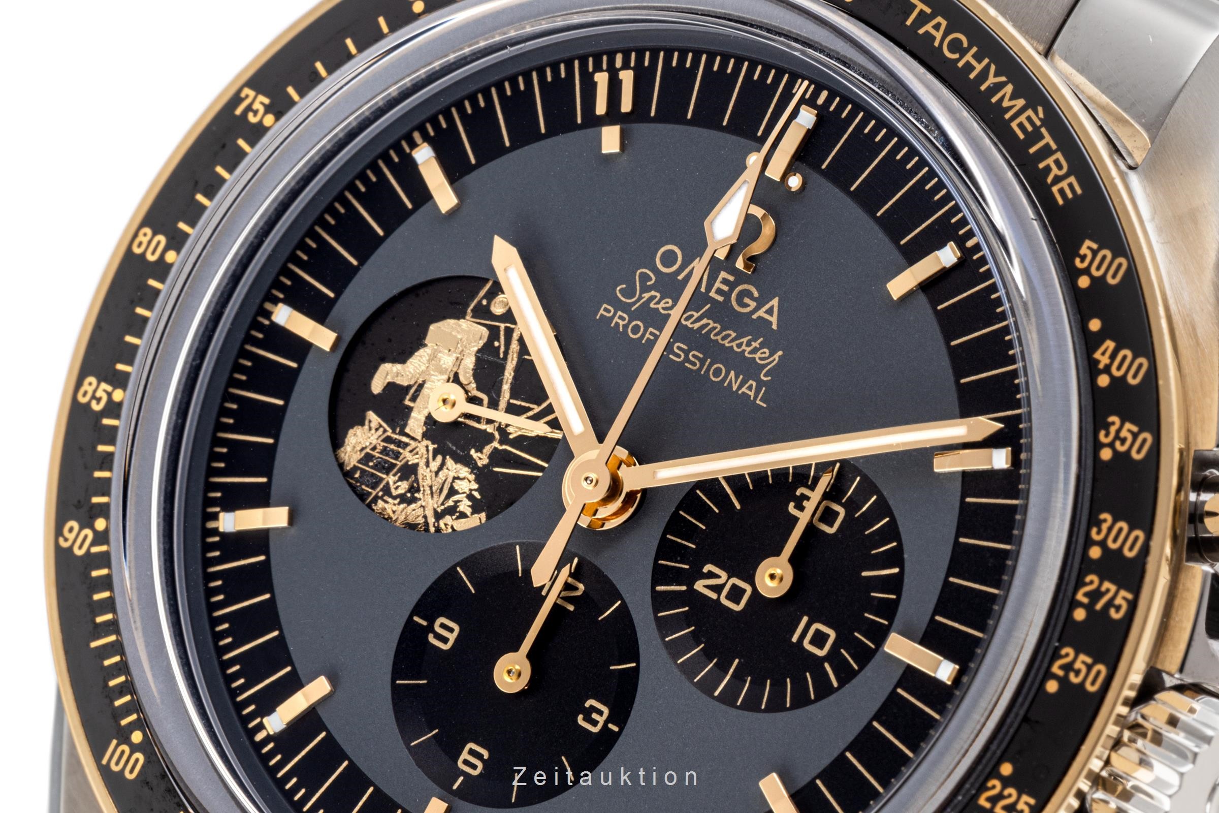 Omega Speedmaster Moonwatch Chronograph Stahl / Gold Handaufzug Kal. 3861 Ref. 310.20.42.50.01.001 LIMITED EDITION | Zeitauktion