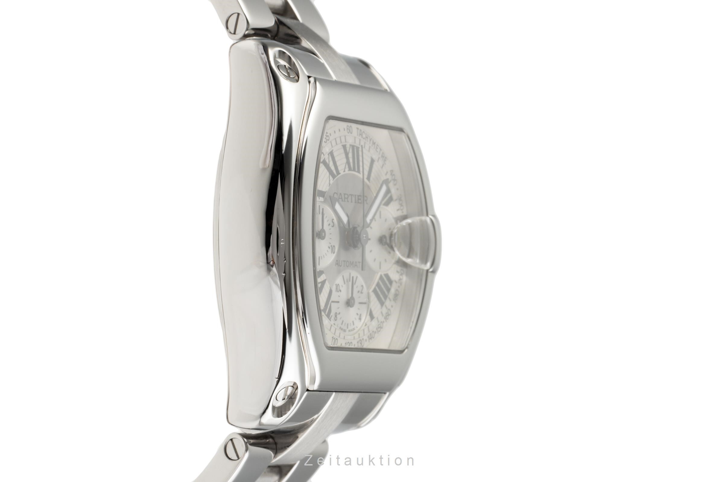 Cartier Roadster Chronograph Stahl Automatik Kal. 8510 Ref. 2618  | Zeitauktion