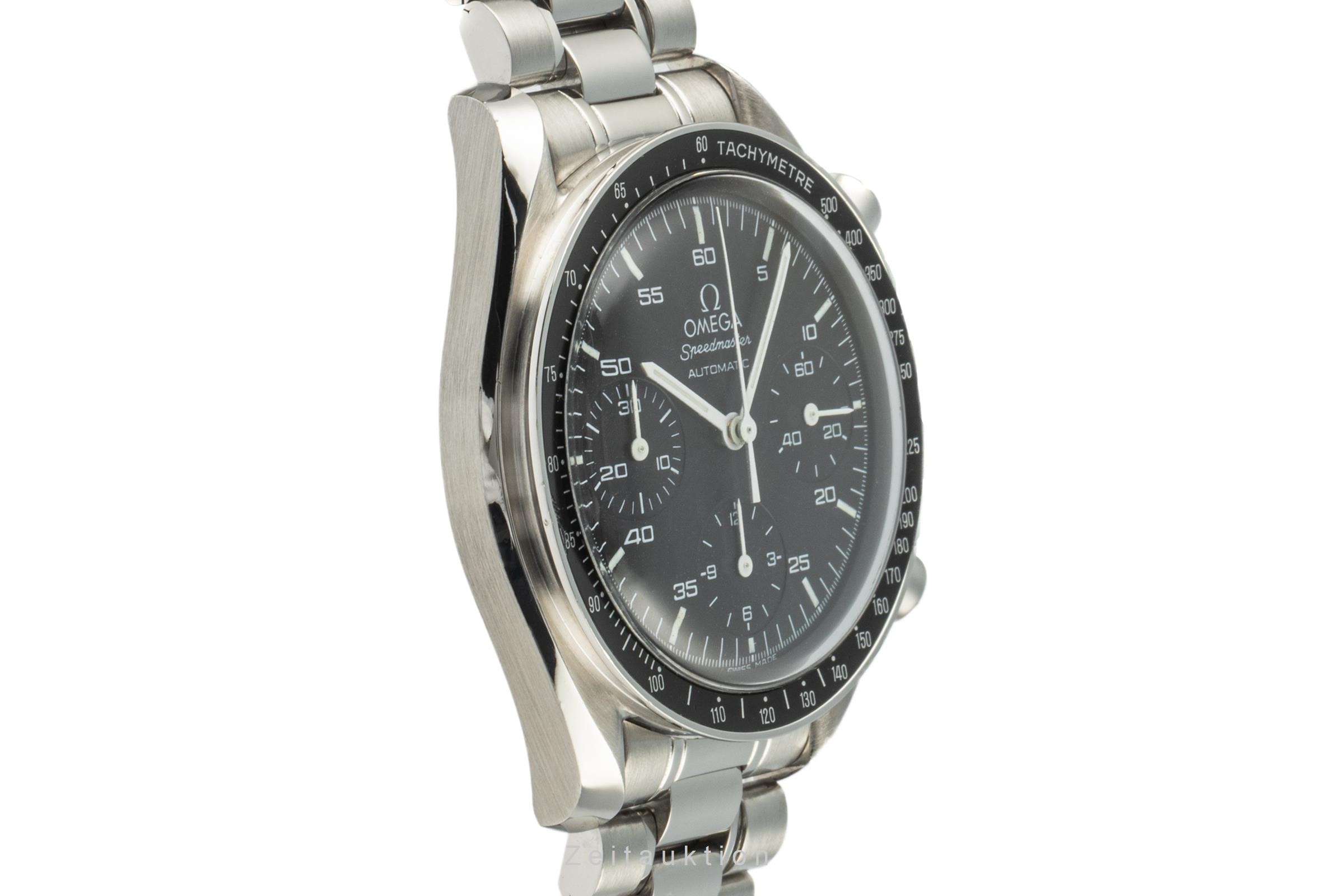 Omega Speedmaster chronograph steel automatic Kal. 3220A Ref. 3510.50.00  | Zeitauktion
