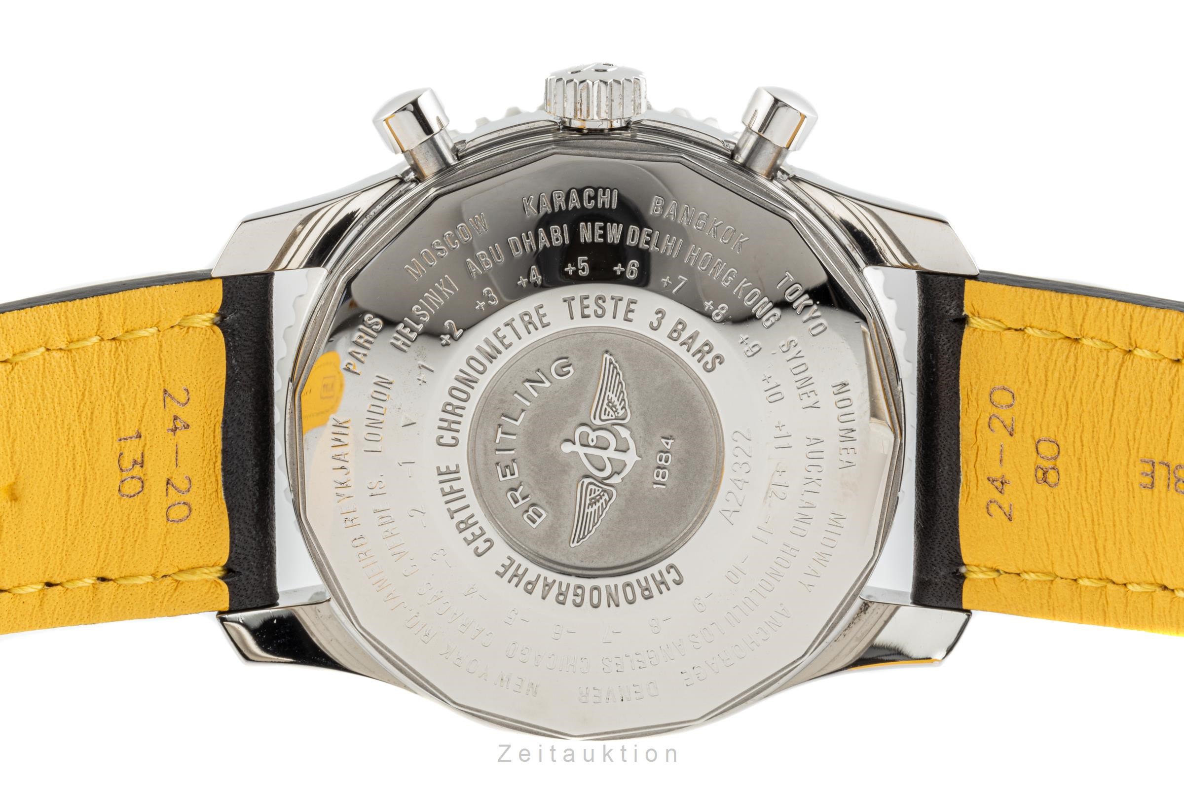 Breitling Navitimer World Chronograph Stahl Automatik Kal. B24 Ref. A24322  | Zeitauktion