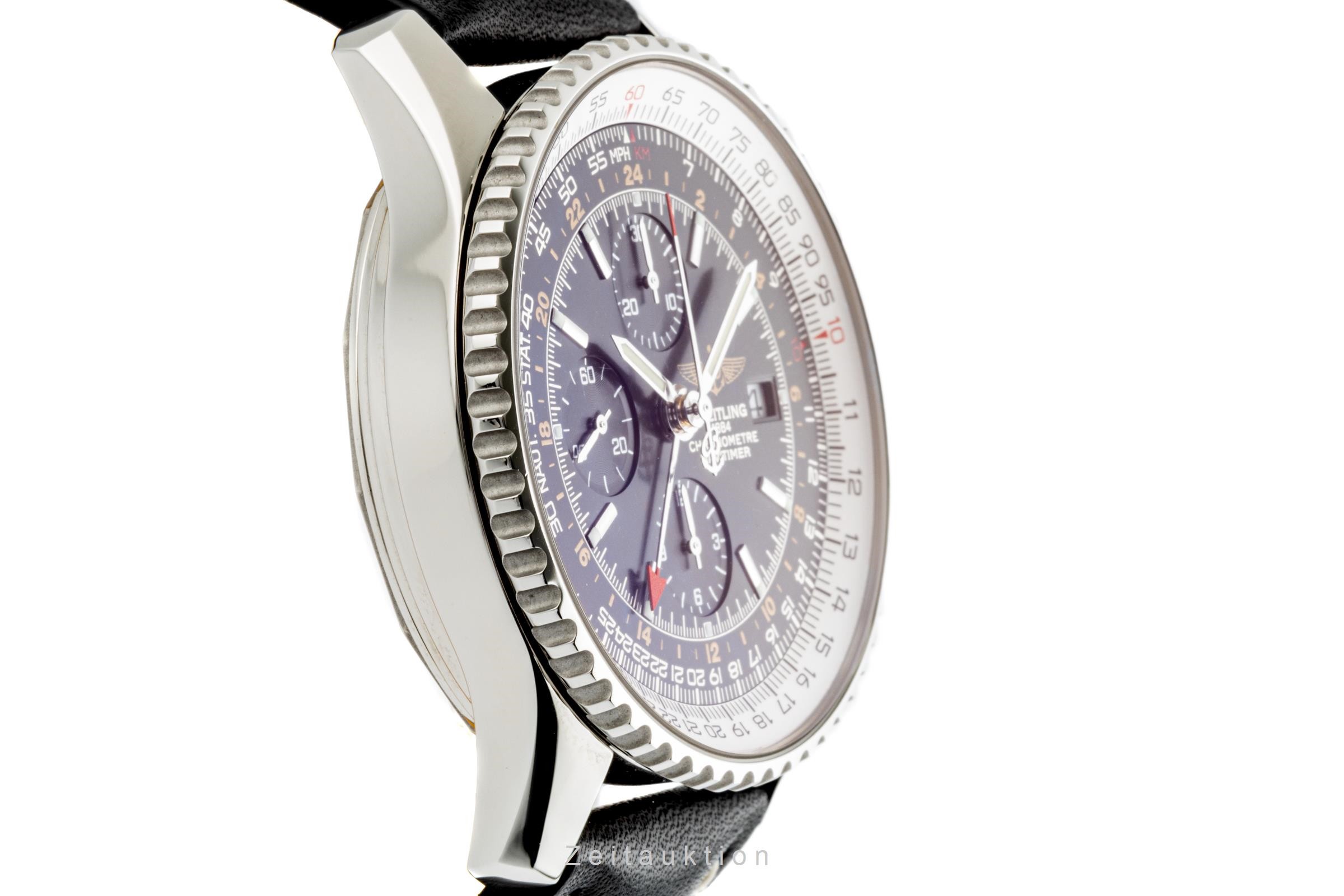 Breitling Navitimer World Chronograph Stahl Automatik Kal. B24 Ref. A24322  | Zeitauktion