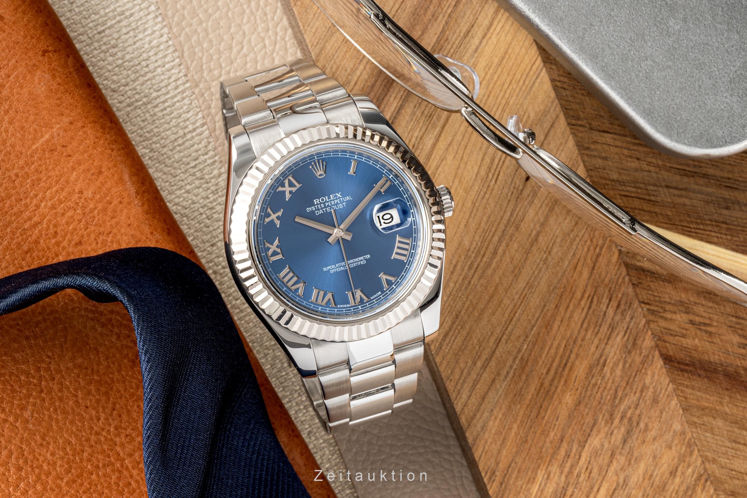 Rolex Datejust acier / or blanc automatique Kal. 3136 Ref. 116334  | Zeitauktion