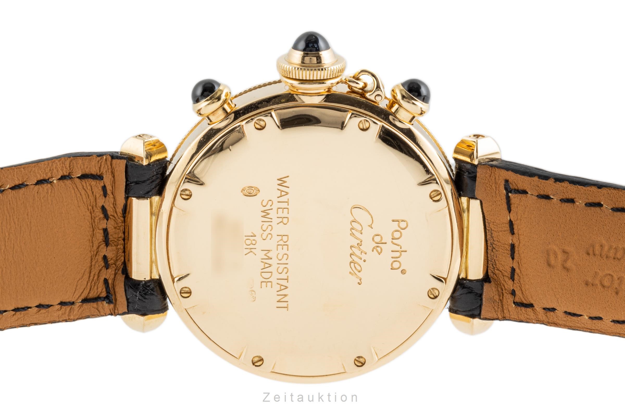 Cartier Pasha chronograph 18 ct gold quartz Kal. 212P Ref. 1353  | Zeitauktion