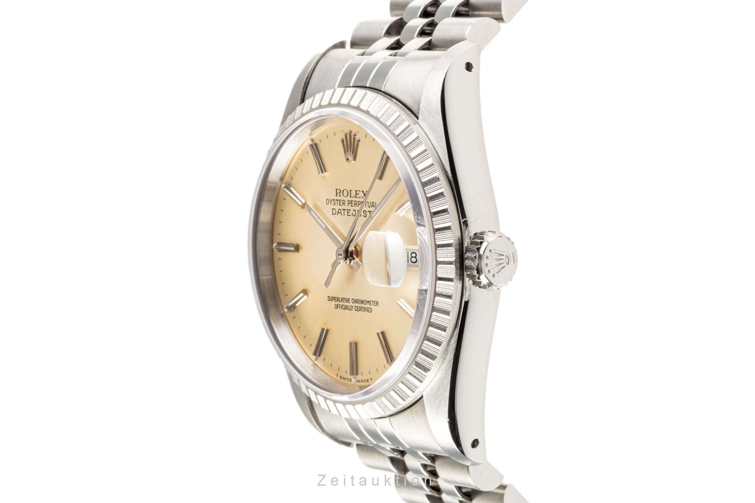 Rolex Datejust Stahl Automatik Kal. 3135 Ref. 16220  | Zeitauktion