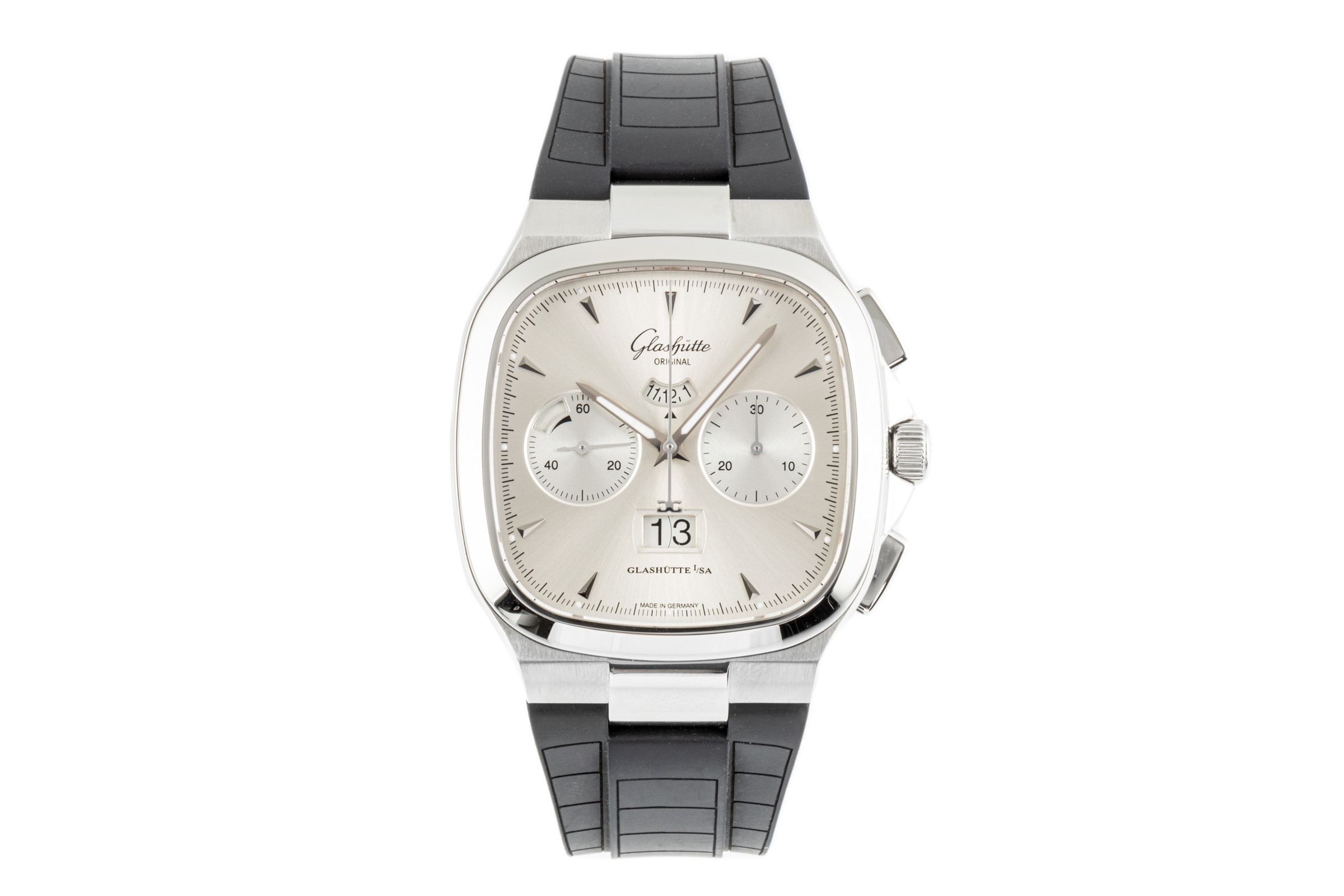Glashütte Original Seventies chronograph steel automatic Kal. GUB 37 Ref. 1-37-02-02-02-33  | Zeitauktion