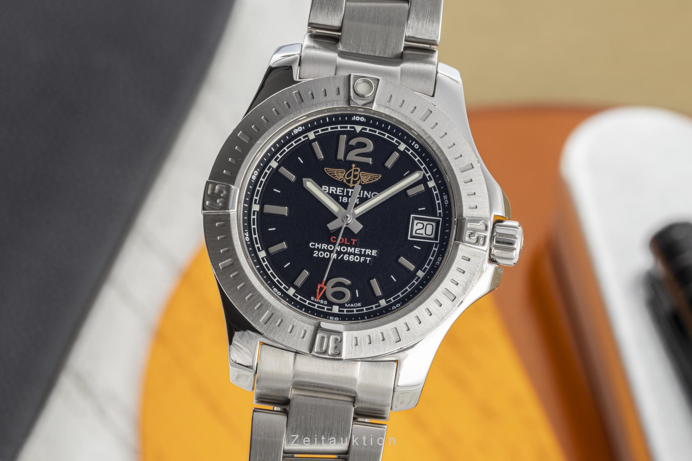 Breitling Colt Stahl Quarz Kal. B77 Ref. A7738811/BD46  | Zeitauktion