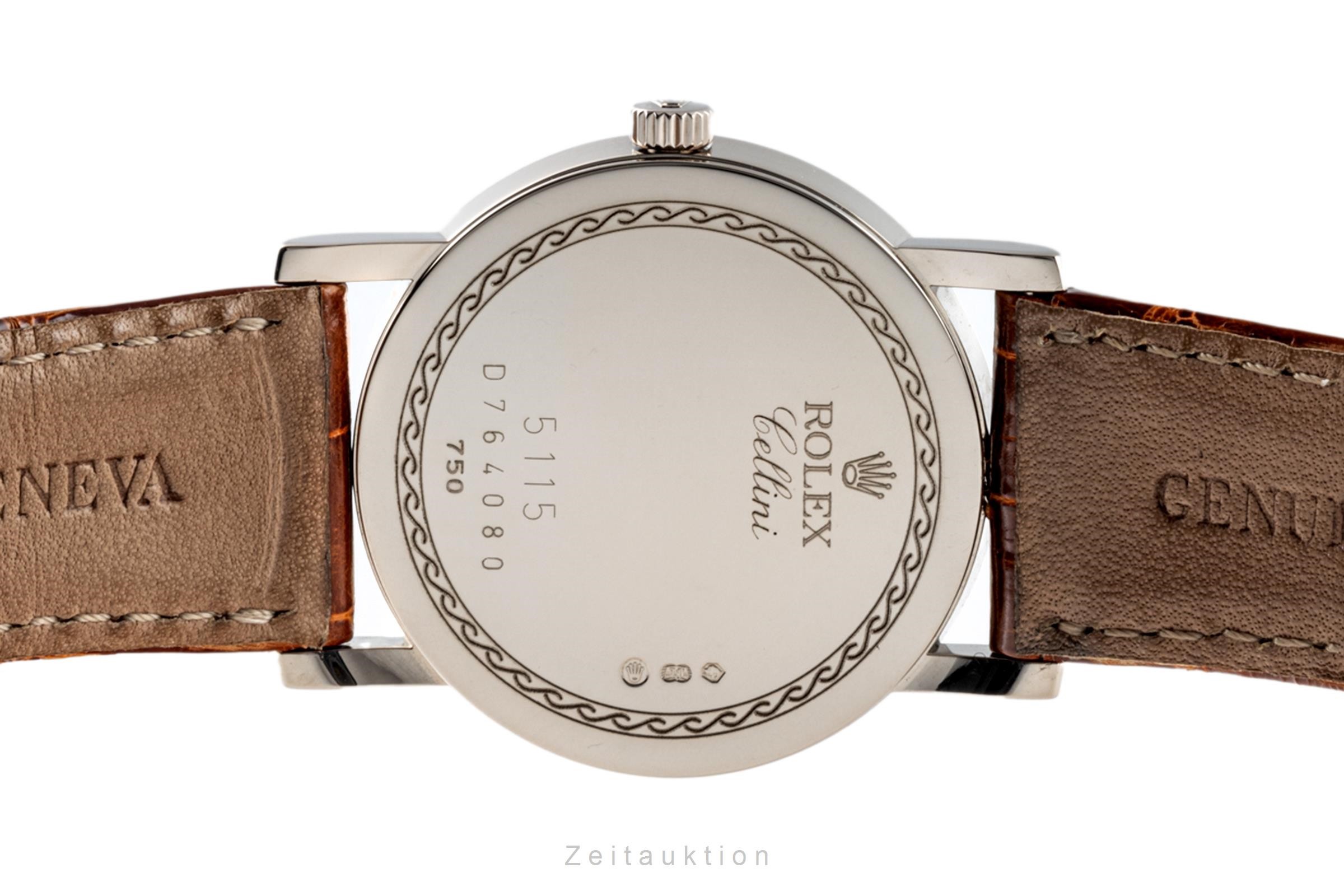 Rolex Cellini 18 ct white gold manual winding Kal. 1602 Ref. 5115  | Zeitauktion