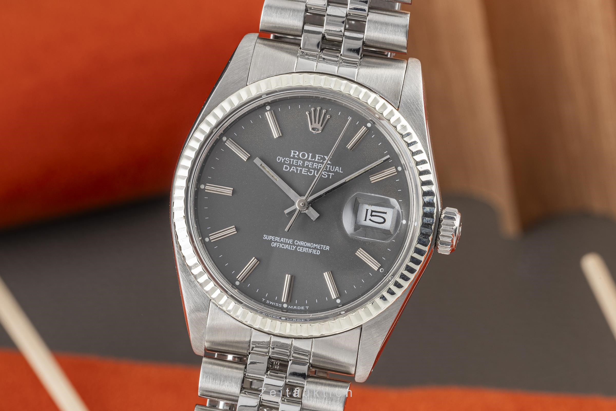 Rolex Datejust Stahl / Weissgold Automatik Kal. 3035 Ref. 16014  | Zeitauktion