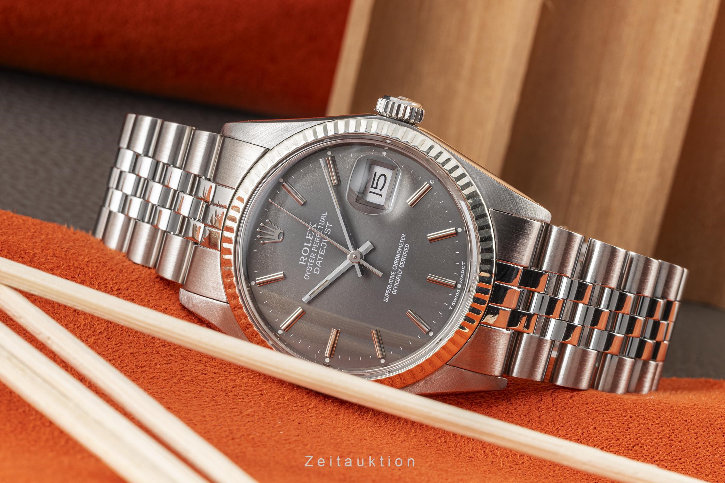 Rolex Datejust Stahl / Weissgold Automatik Kal. 3035 Ref. 16014  | Zeitauktion