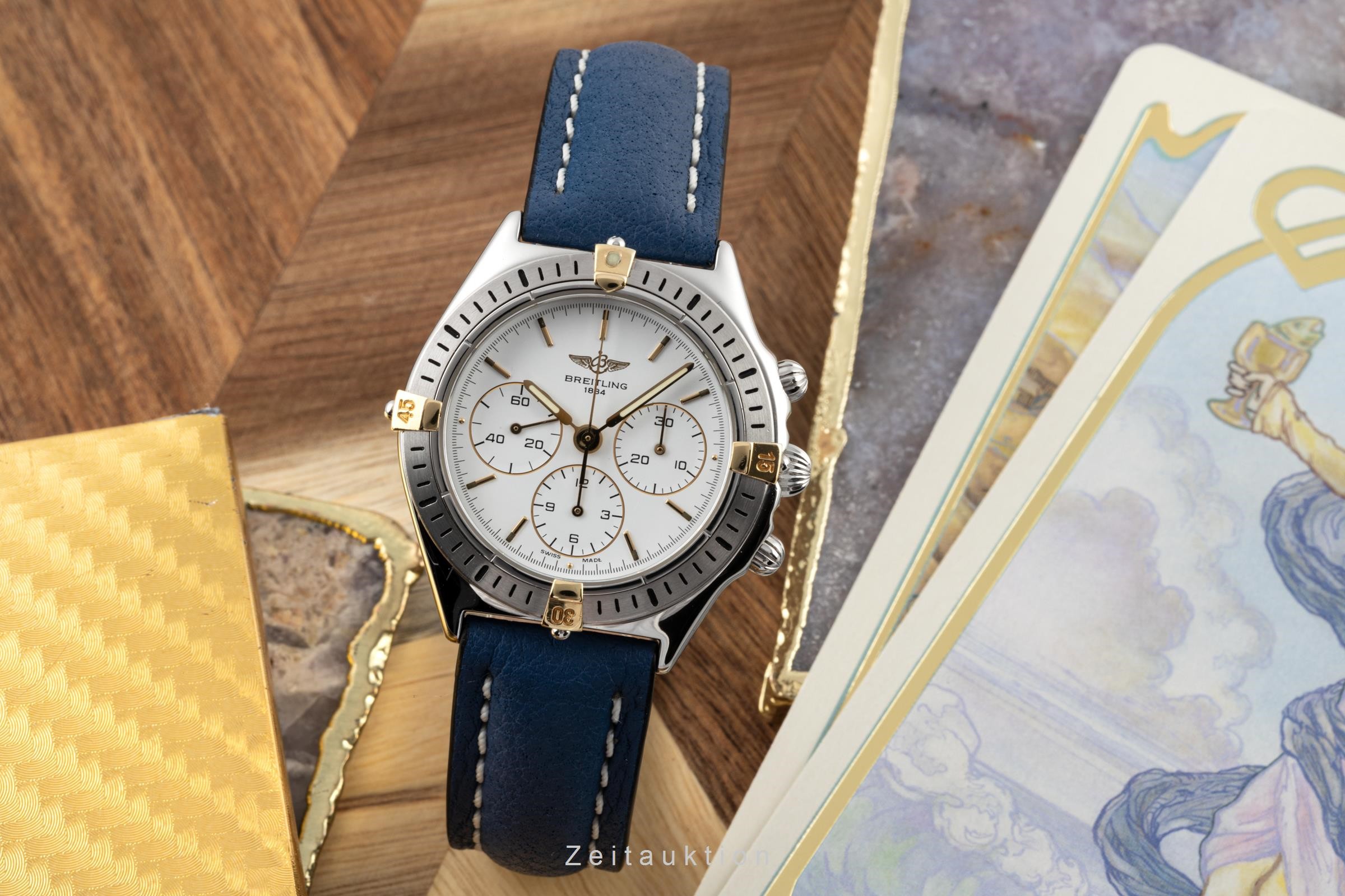 Breitling Callisto cronografo acciaio / oro carica manuale Kal. B11 Ref. B1104511A108  | Zeitauktion